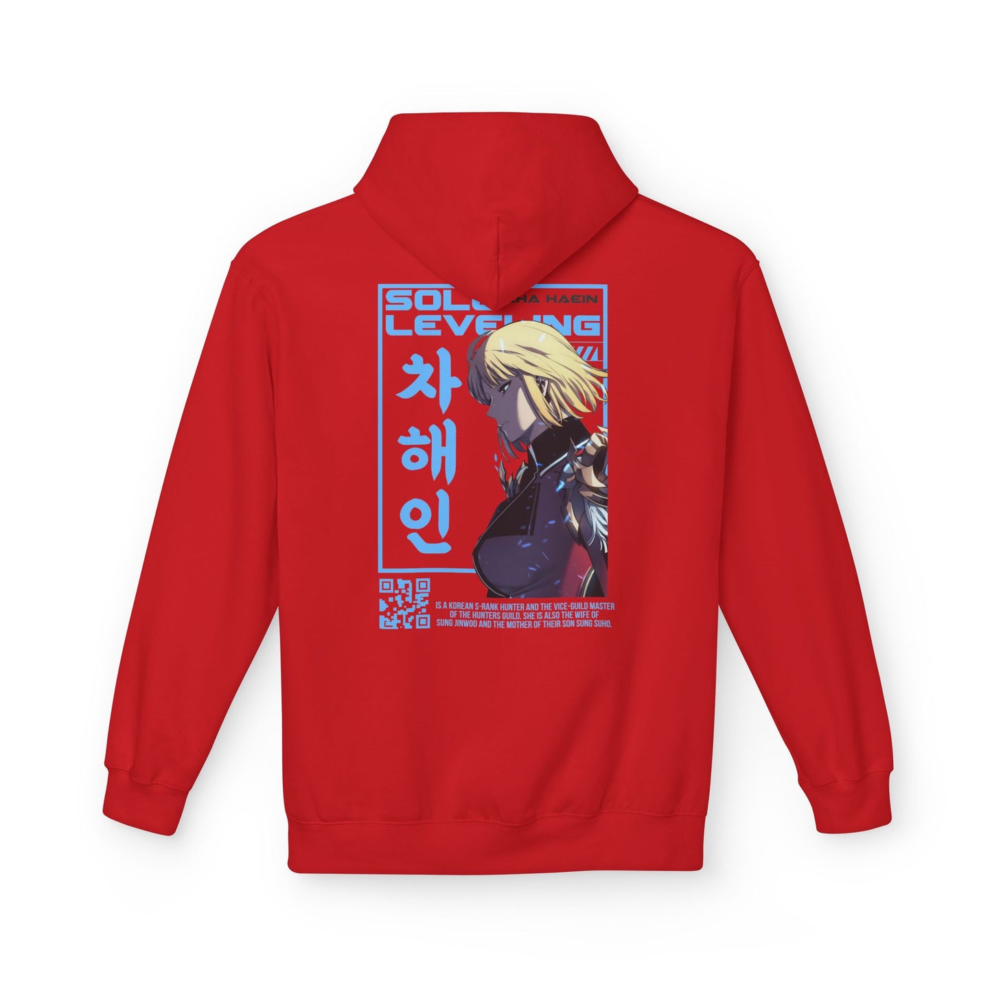Hoodie — Solo Leveling Anime Graphic Pullover (Korean Text)