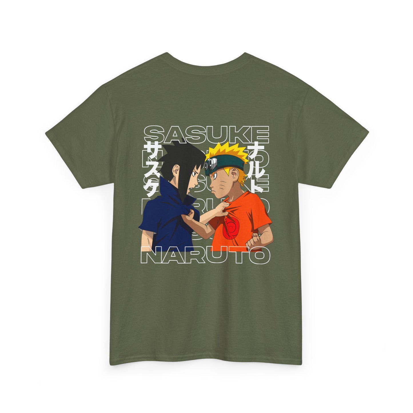 Naruto vs Sasuke Graphic Tee — Anime Friendship & Rivalry T-Shirt