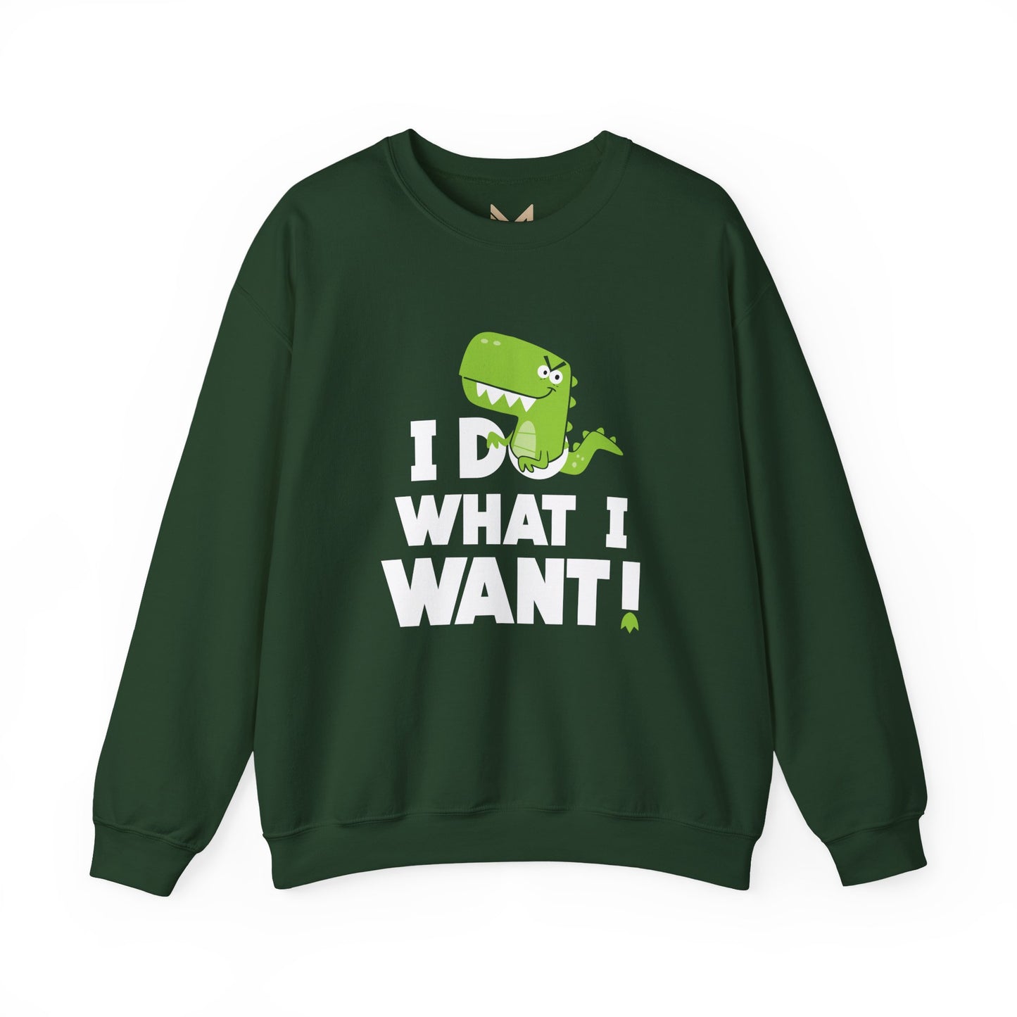 Dinosaur Quote Sweatshirt, Funny Crewneck, Gifts for Kids & Teens, Birthday or Holiday Apparel, Cute Graphic Sweater Printify