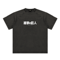 Armoured Titan | Attack On Titan | Vintage Washed Raglan Cotton T-Shirt ODMPOD