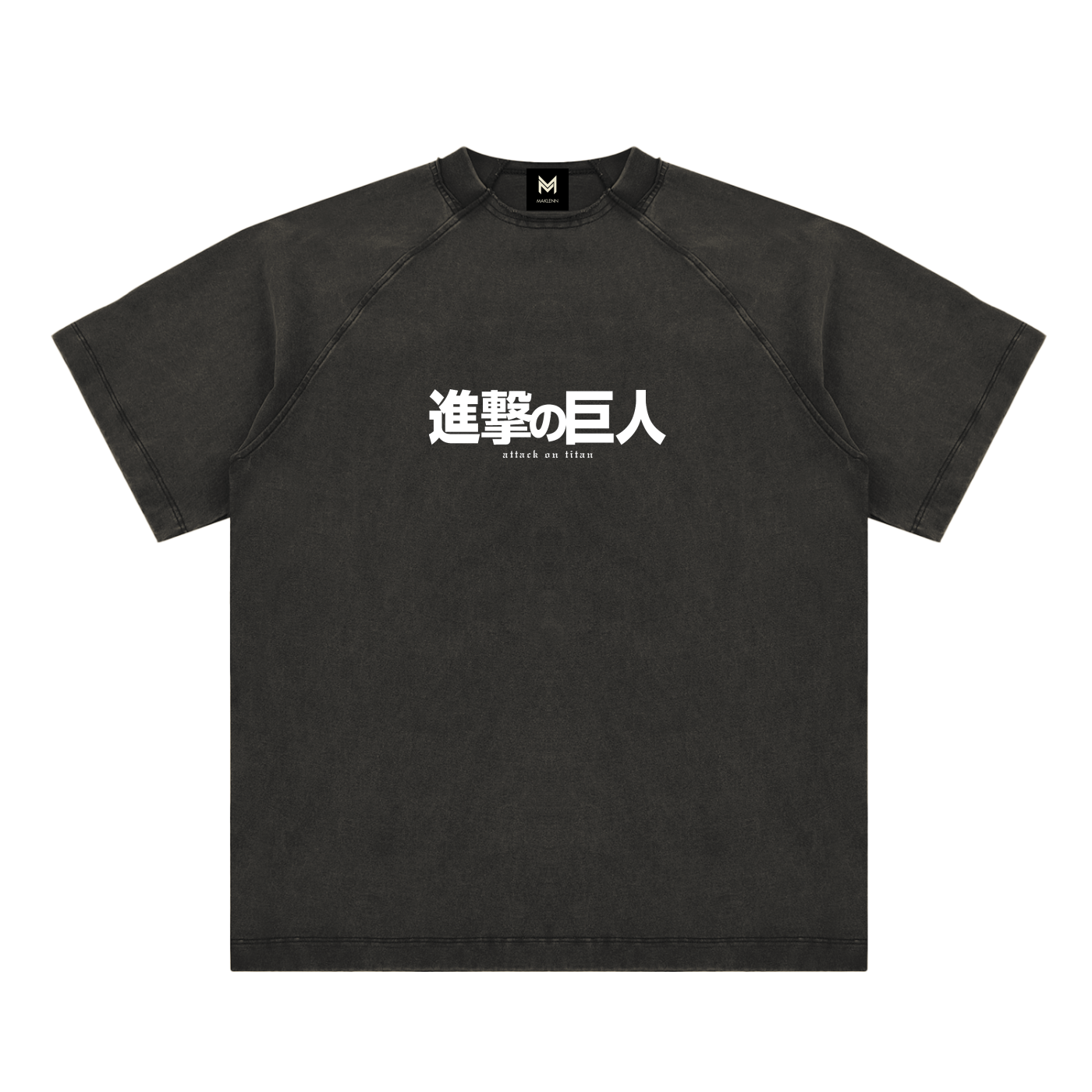 Armoured Titan | Attack On Titan | Vintage Washed Raglan Cotton T-Shirt ODMPOD