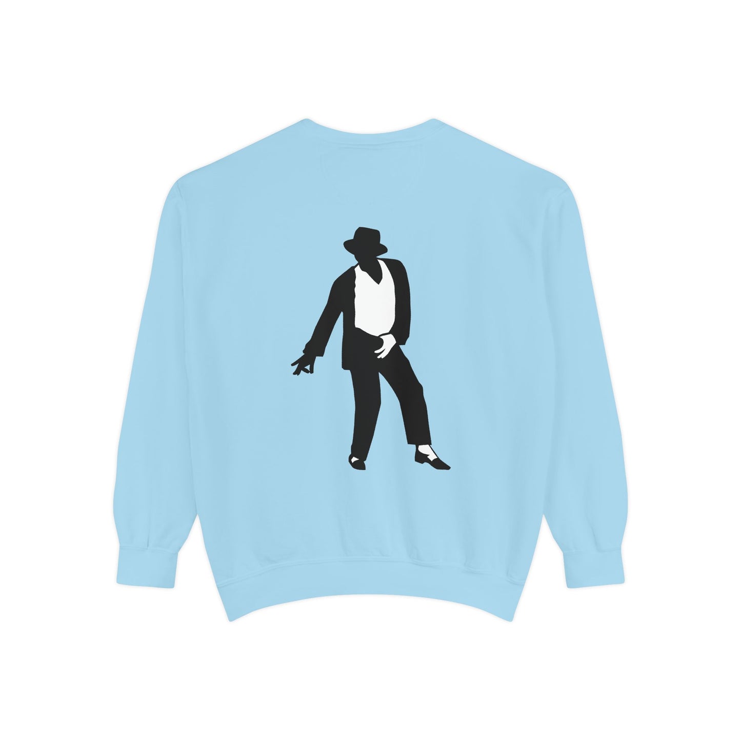 Stylish Unisex Garment-Dyed Sweatshirt, Casual Wear, Gift for Music Lovers, Retro Fashion, Unique Streetwear, Perfect for Parties,Michel jackson style sweatshirt,USA trend sweatshirt Printify