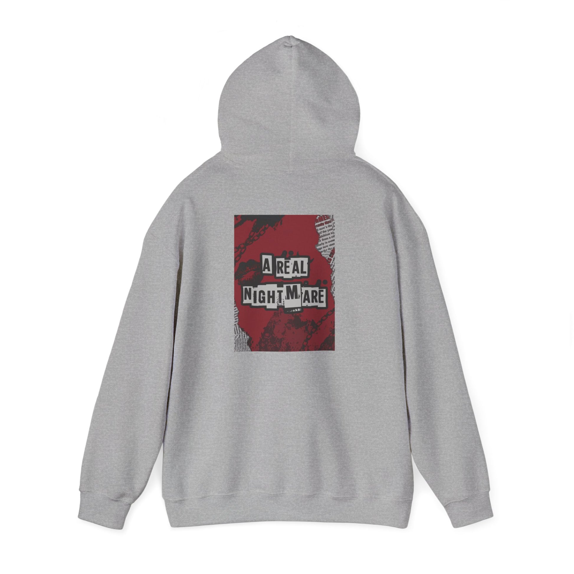 A Real Nightmare Hoodie - Cozy Unisex Sweatshirt for Halloween, Casual Wear, Gifts, Fall Fashion, Party,USA trend, Mens hoodie us,Australia genz edition,Canada online hoodie fashion Printify