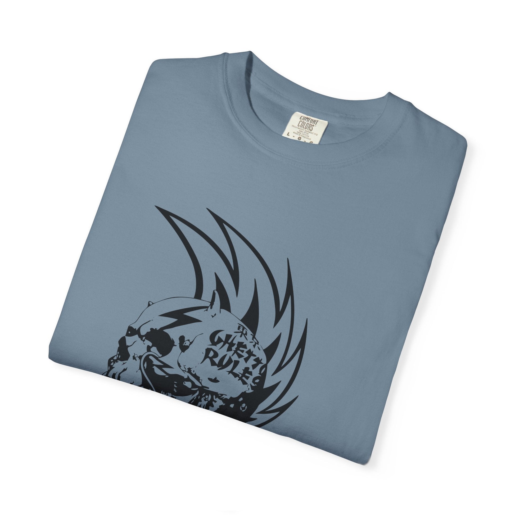 Punk Skull Graphic T-shirt for Unisex, Emo Fashion Tee, Edgy Streetwear, Gift for Music Lovers, Halloween Costume - Maklenn