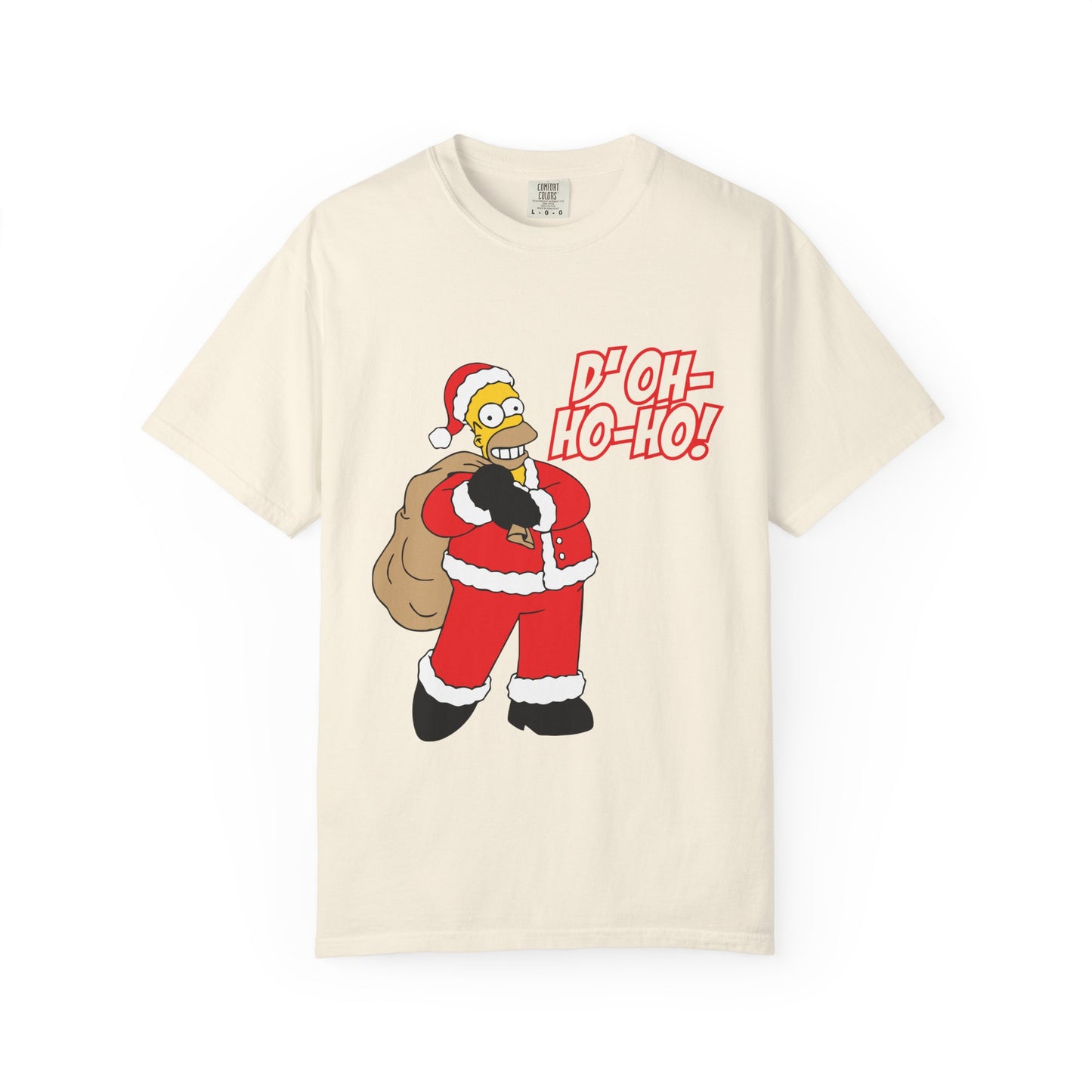 Holiday Cartoon Santa Tee — "D'oh-Ho-Ho!" Christmas T-Shirt Printify