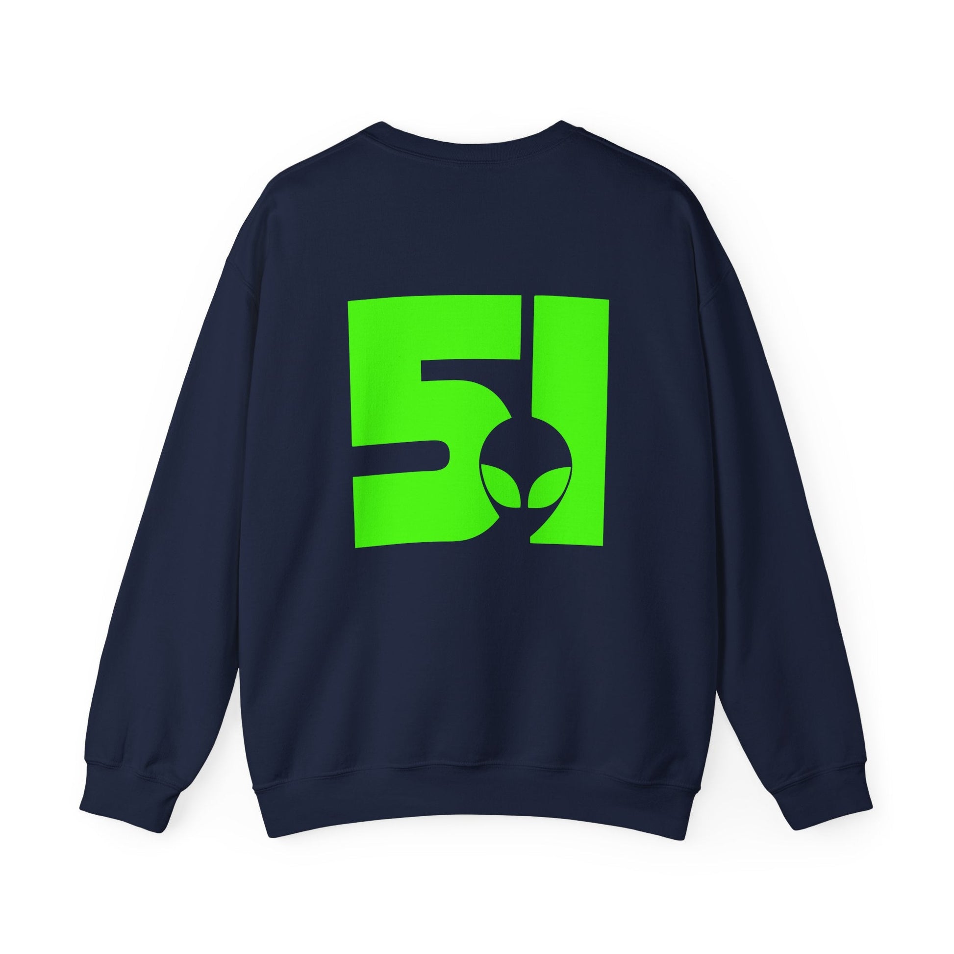 Alien Vibes Crewneck Sweatshirt, Unisex Sweatshirt, Graphic Sweatshirt, Trendy Apparel, Perfect Gift for UFO Lovers, Streetwear Fashion - Maklenn