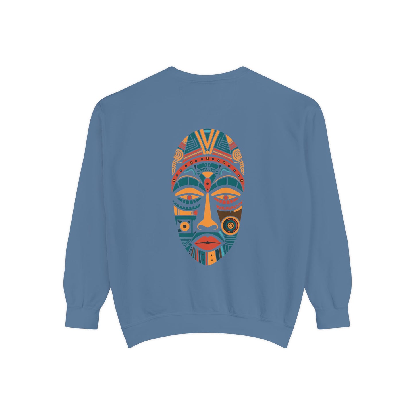 Artistic Unisex Sweatshirt - Colorful Face Design, Cozy Casual Wear, Perfect for Gifts, Fall Fashion, Unique Style Printify
