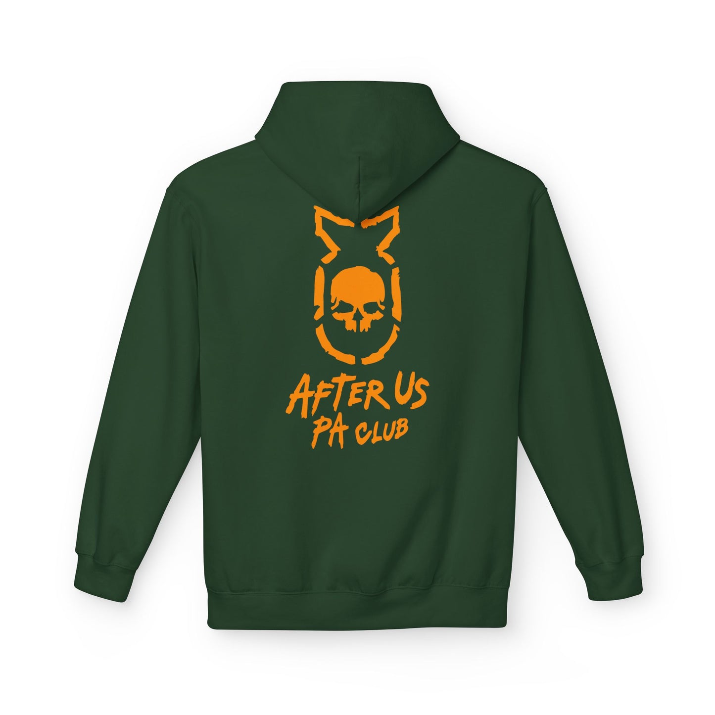 Edgy Unisex Fleece Hoodie - After Us PA Club, Casual Streetwear, Gift for Music Lovers, Home Lounge Wear, Unique Graphic Design Printify