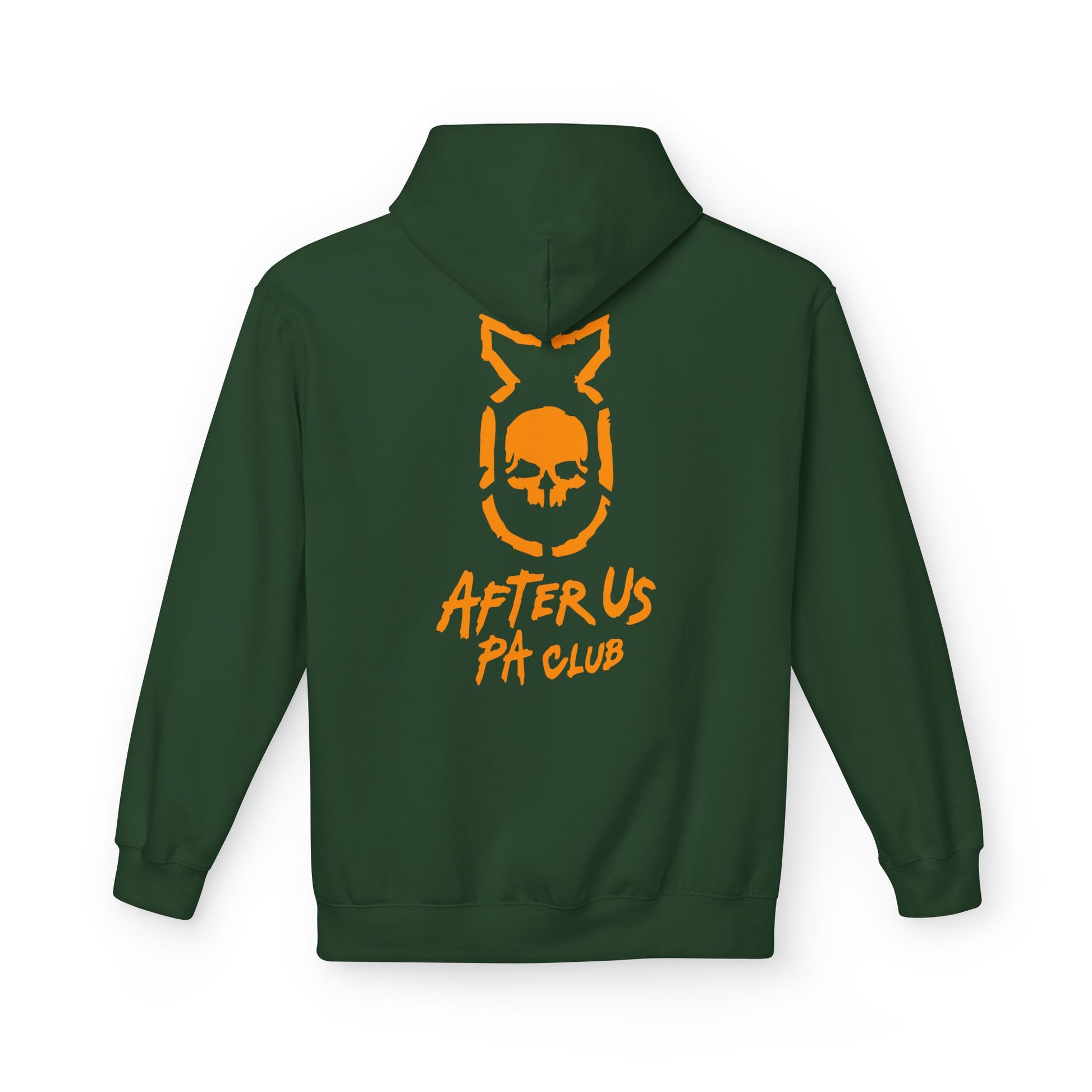 Edgy Unisex Fleece Hoodie - After Us PA Club, Casual Streetwear, Gift for Music Lovers, Home Lounge Wear, Unique Graphic Design Printify