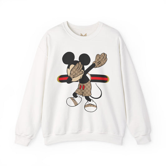 Mickey Mouse Graphic Crewneck Sweatshirt, Unisex Warm Casual Wear, Perfect for Disney Fans, Gift for Birthdays, Cozy Lounge Top Printify