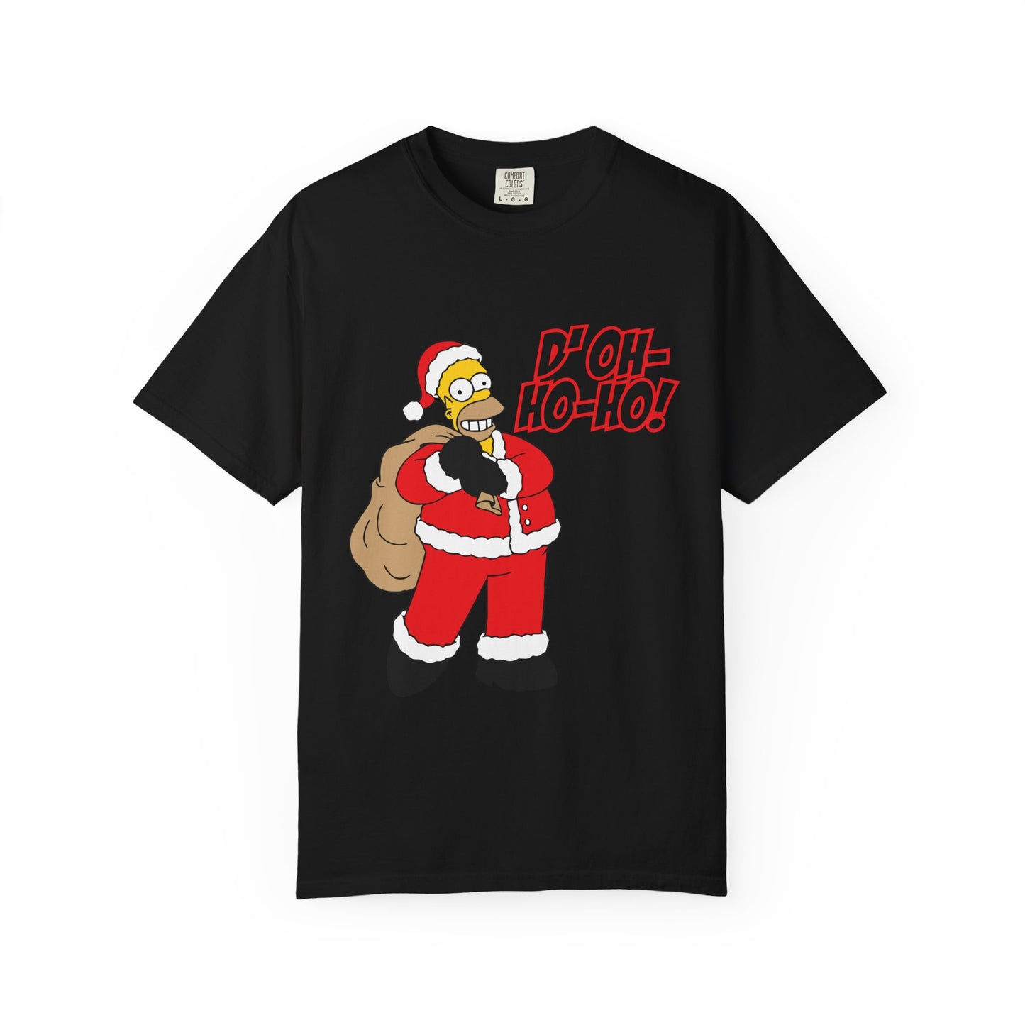 Holiday Cartoon Santa Tee — "D'oh-Ho-Ho!" Christmas T-Shirt Printify