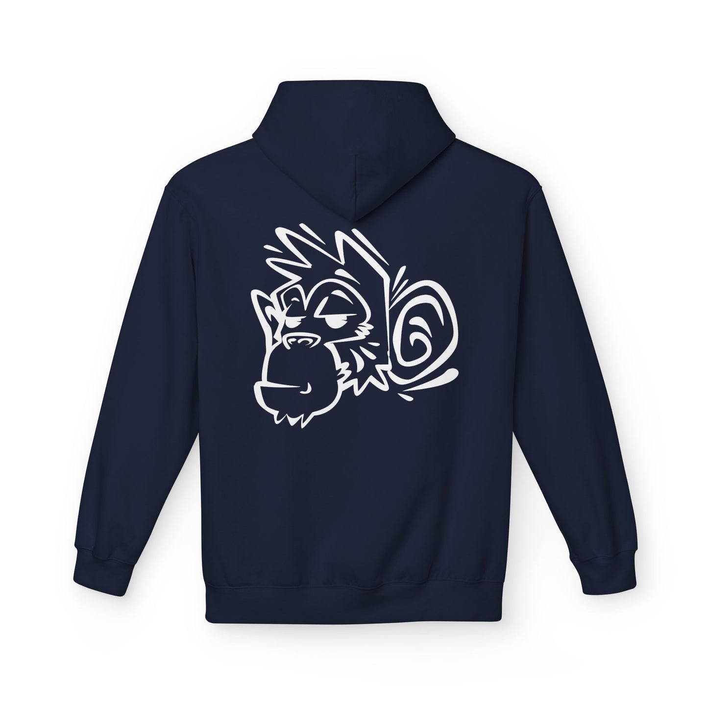 Stylish Unisex Fleece Hoodie with Unique Monkey Design - Perfect for Casual Wear, Gifts, Kids, Birthdays, and Events Printify