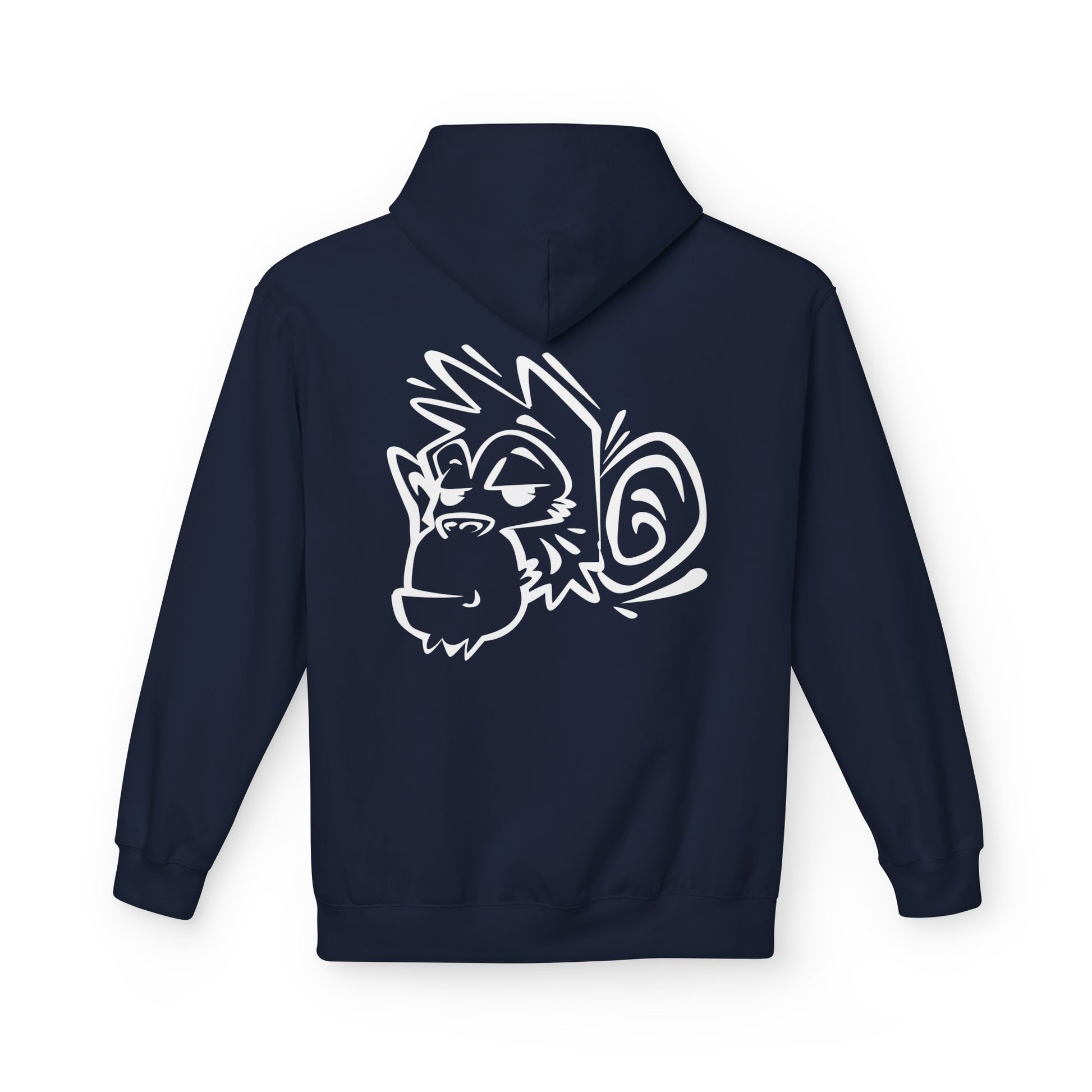 Stylish Unisex Fleece Hoodie with Unique Monkey Design - Perfect for Casual Wear, Gifts, Kids, Birthdays, and Events Printify