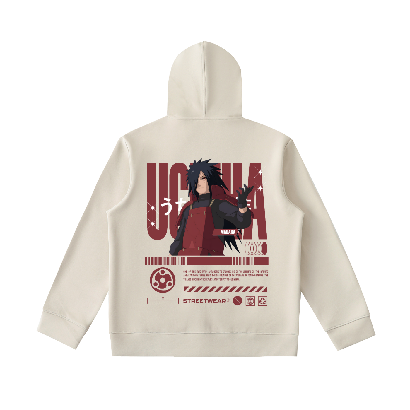 Uchiha Madara | Naruto |  Zip-Up Hoodie ODMPOD