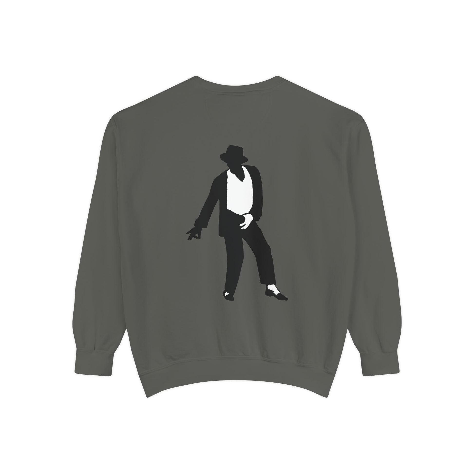 Stylish Unisex Garment-Dyed Sweatshirt, Casual Wear, Gift for Music Lovers, Retro Fashion, Unique Streetwear, Perfect for Parties,Michel jackson style sweatshirt,USA trend sweatshirt Printify