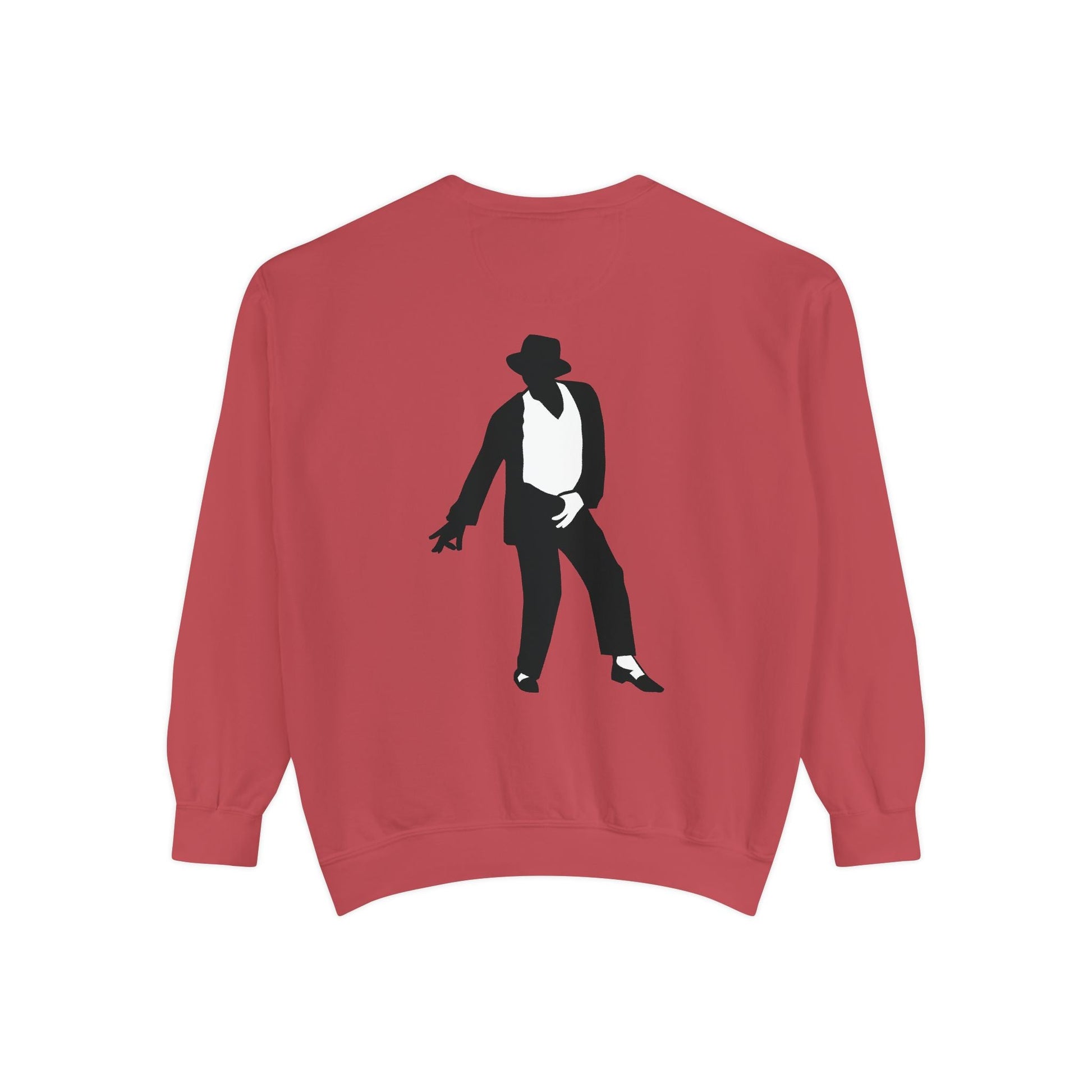 Stylish Unisex Garment-Dyed Sweatshirt, Casual Wear, Gift for Music Lovers, Retro Fashion, Unique Streetwear, Perfect for Parties,Michel jackson style sweatshirt,USA trend sweatshirt Printify