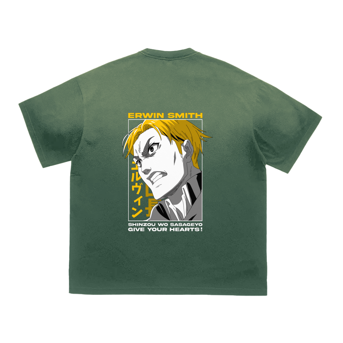 Erwin smith | Attack on titan | Gradient Washed T-Shirt ODMPOD
