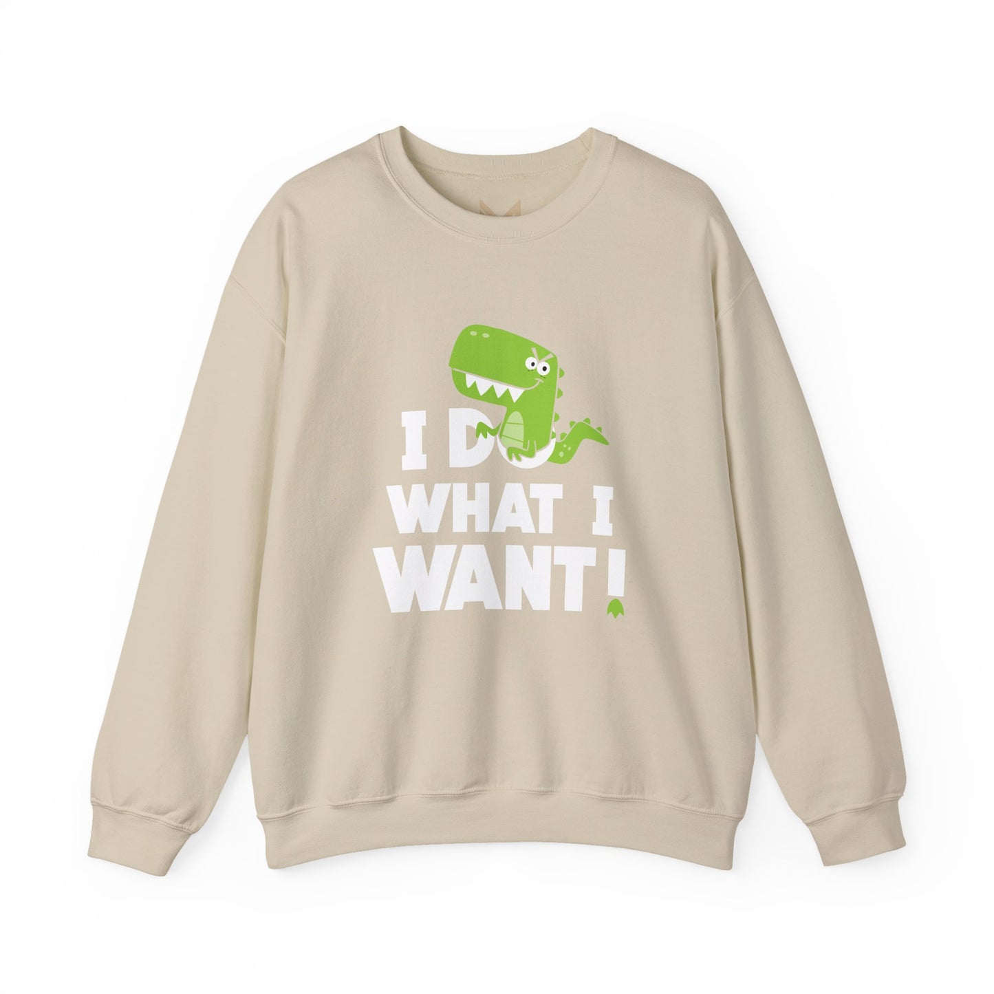 Dinosaur Quote Sweatshirt, Funny Crewneck, Gifts for Kids & Teens, Birthday or Holiday Apparel, Cute Graphic Sweater Printify