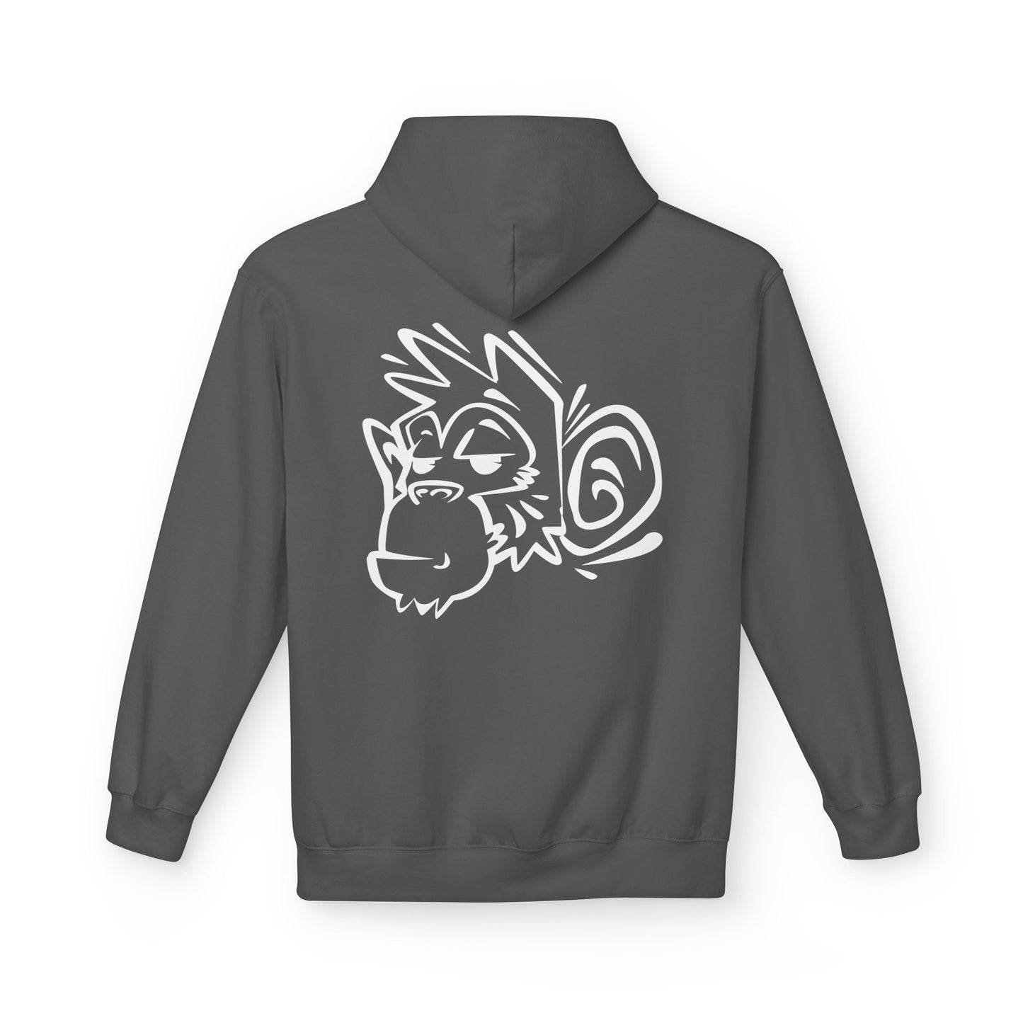 Stylish Unisex Fleece Hoodie with Unique Monkey Design - Perfect for Casual Wear, Gifts, Kids, Birthdays, and Events Printify