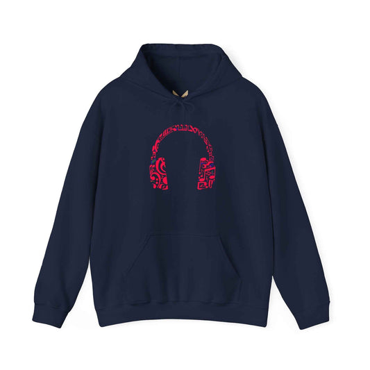 Music Vibes Unisex Hoodie - Cozy Sweatshirt for Music Lovers, Gift for Musicians, Casual Wear, Festival Style, Headphones Design