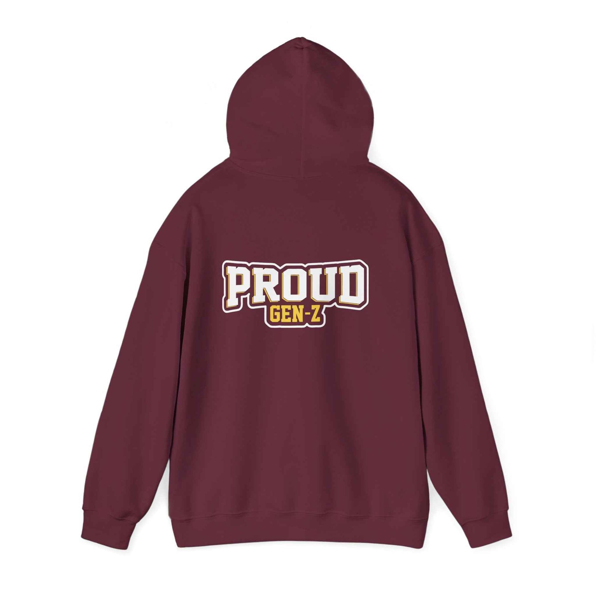 Proud Gen-Z Hoodie, Cozy Streetwear for Teens, Unisex Sweatshirt, Perfect Gift for Graduations, Everyday Casual Wear, Trendy Apparel