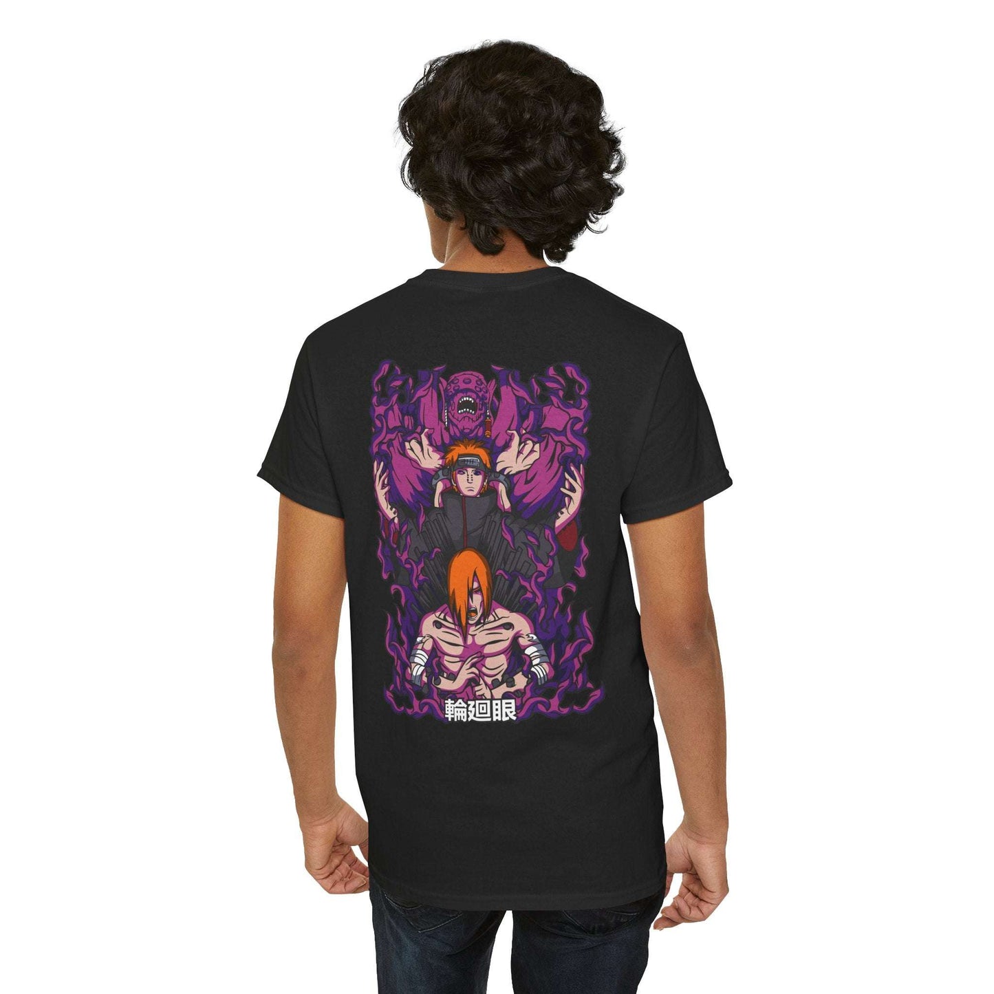 Anime Demon Trio Graphic Tee — Back Print with Small Front Logo Maklenn Anime Demon Trio Graphic Tee — Back Print with Small Front Logo T-Shirt Maklenn www.maklenn.com India 21.80