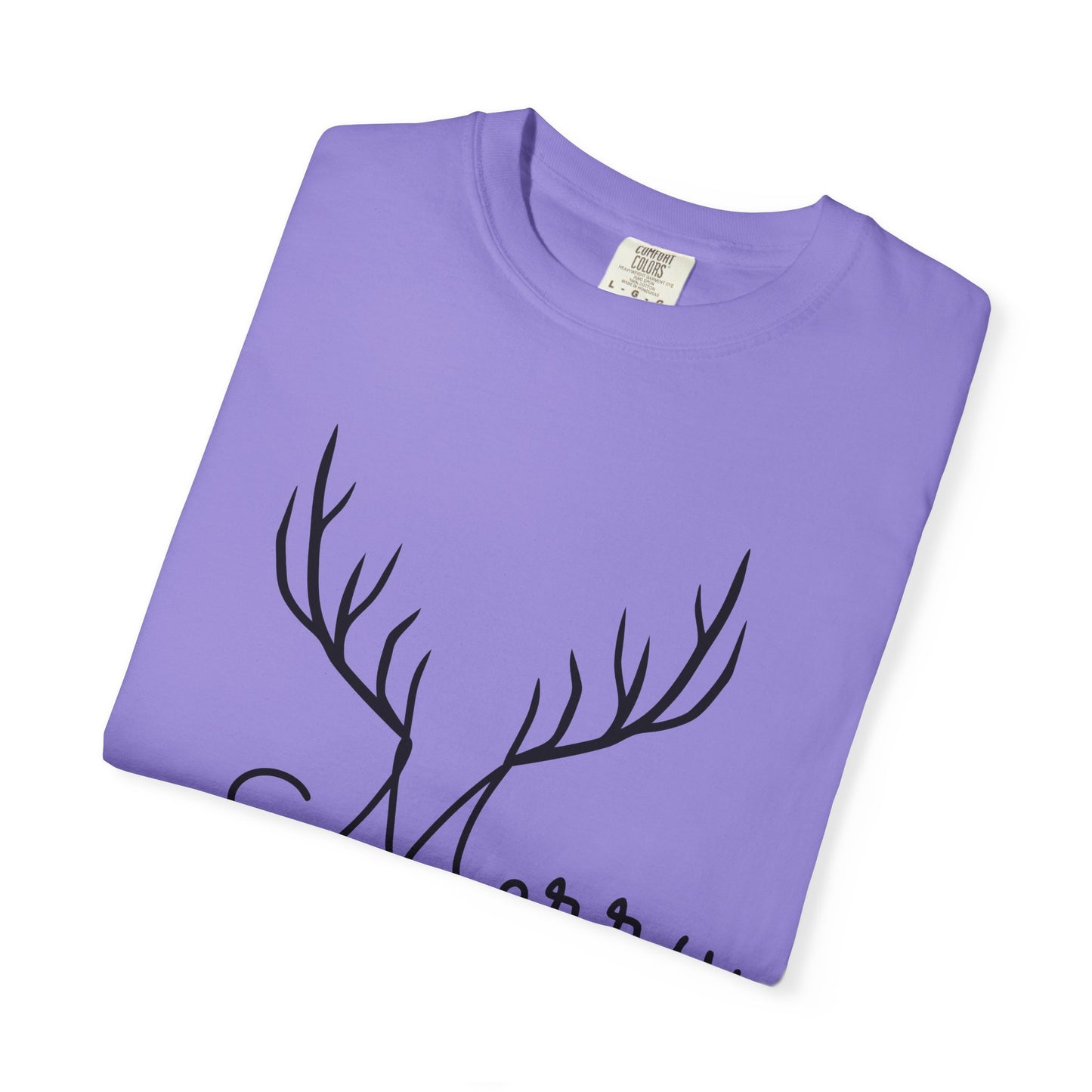 Merry Christmas Reindeer Antlers T-Shirt Printify