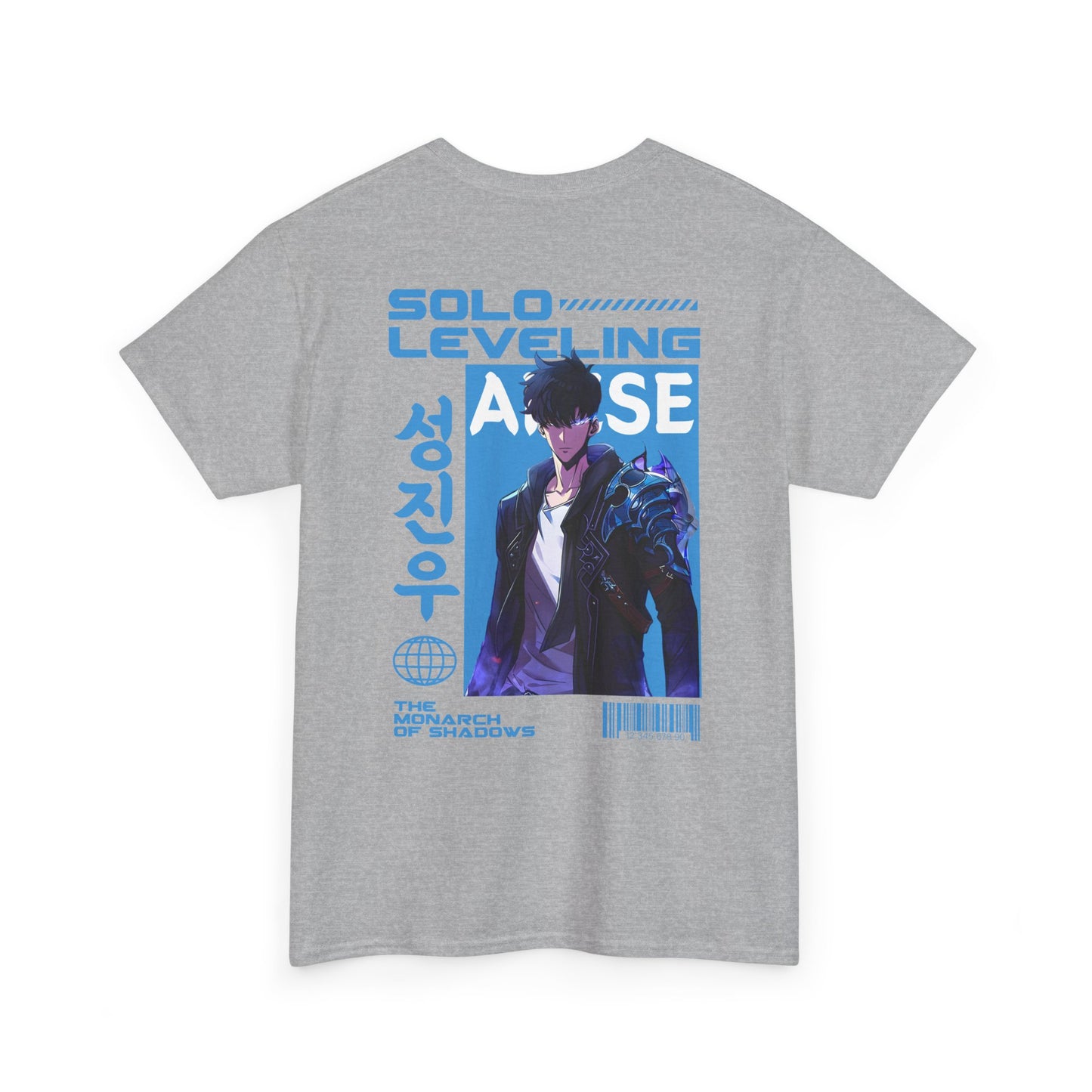 Solo Leveling Graphic Tee — Sung Jinwoo Anime-Inspired Shirt