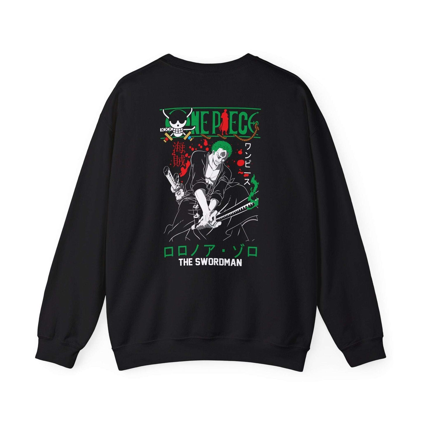 One Piece Zoro Crewneck Sweatshirt — The Swordsman Graphic Pullover Maklenn One Piece Zoro Crewneck Sweatshirt — The Swordsman Graphic Pullover Sweatshirt Maklenn www.maklenn.com India 33.23