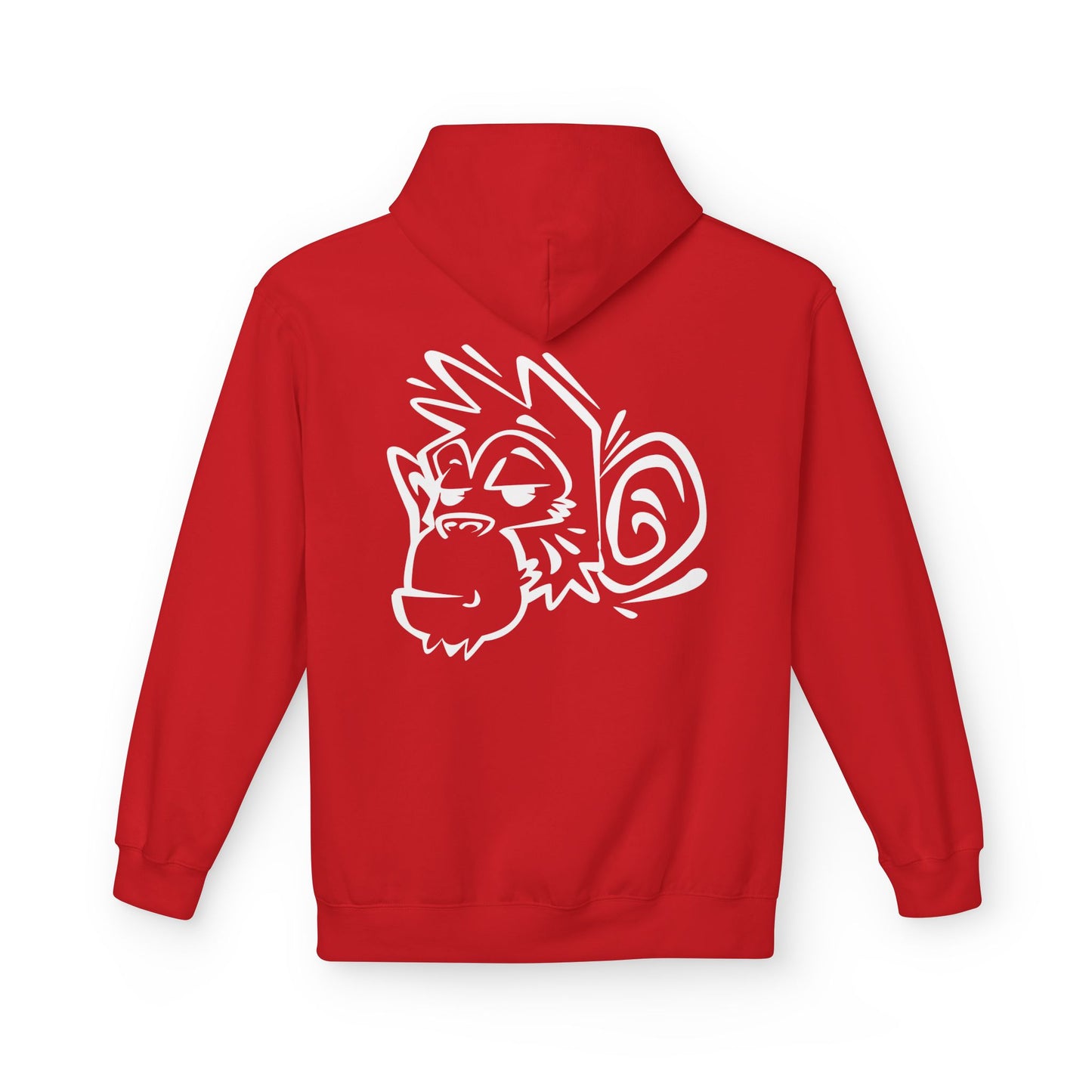 Stylish Unisex Fleece Hoodie with Unique Monkey Design - Perfect for Casual Wear, Gifts, Kids, Birthdays, and Events Printify