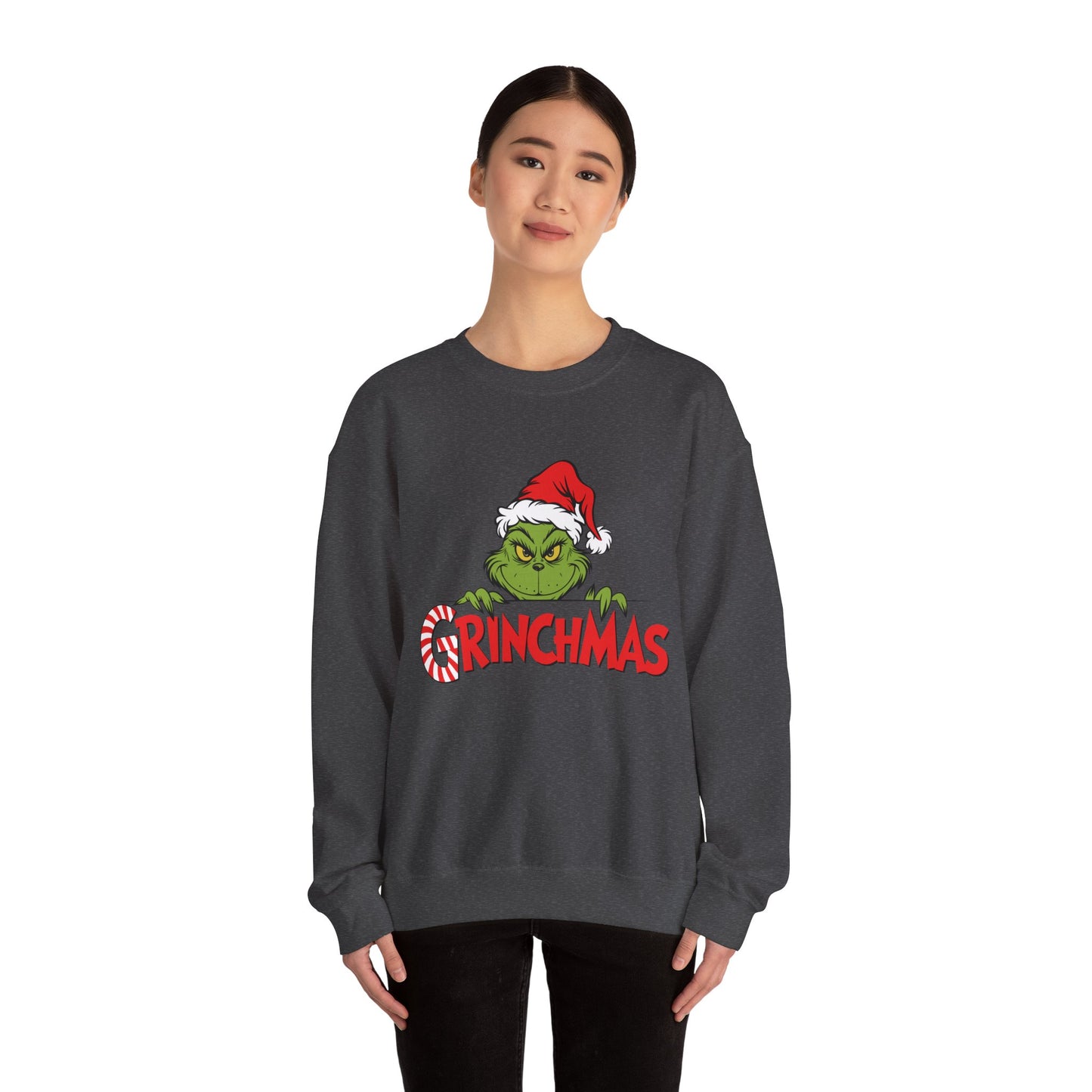 Grinchmas Sweatshirt – Funny Christmas Crewneck with Holiday Grinch Design Printify