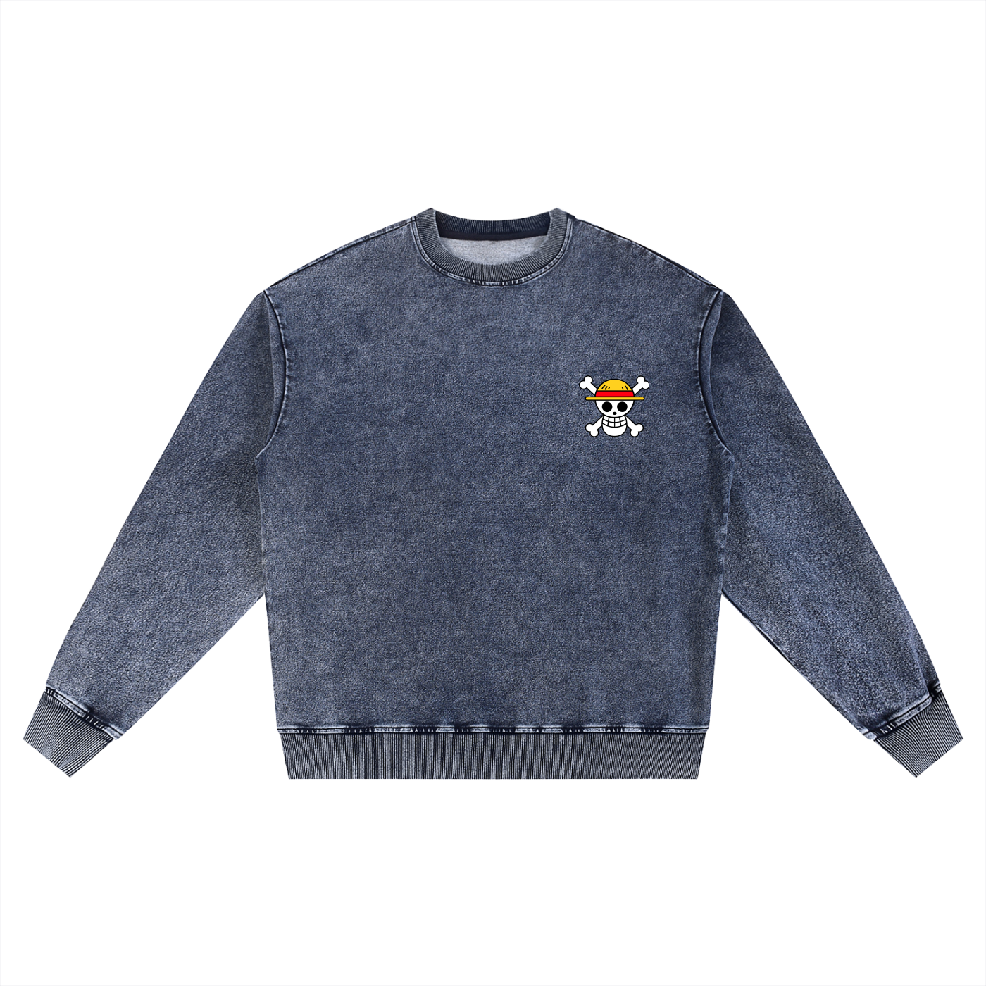 Straw Hat Crew | The Grand Line | One Piece | Snow Washed Premium Sweatshirt