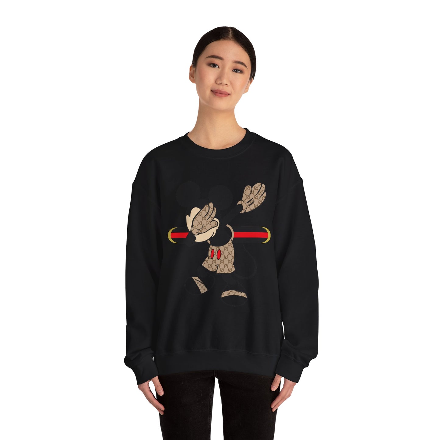 Mickey Mouse Graphic Crewneck Sweatshirt, Unisex Warm Casual Wear, Perfect for Disney Fans, Gift for Birthdays, Cozy Lounge Top Printify