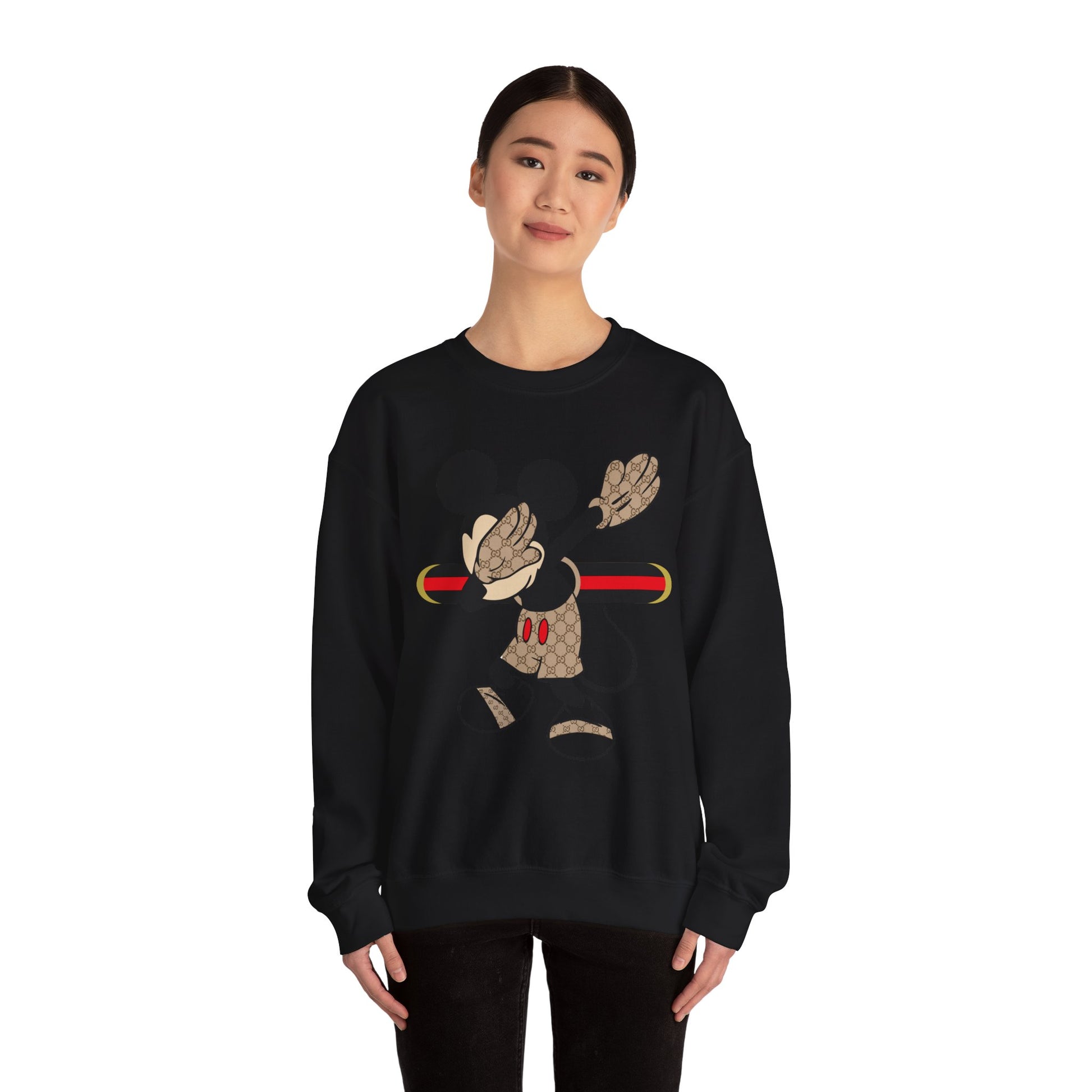 Mickey Mouse Graphic Crewneck Sweatshirt, Unisex Warm Casual Wear, Perfect for Disney Fans, Gift for Birthdays, Cozy Lounge Top Printify