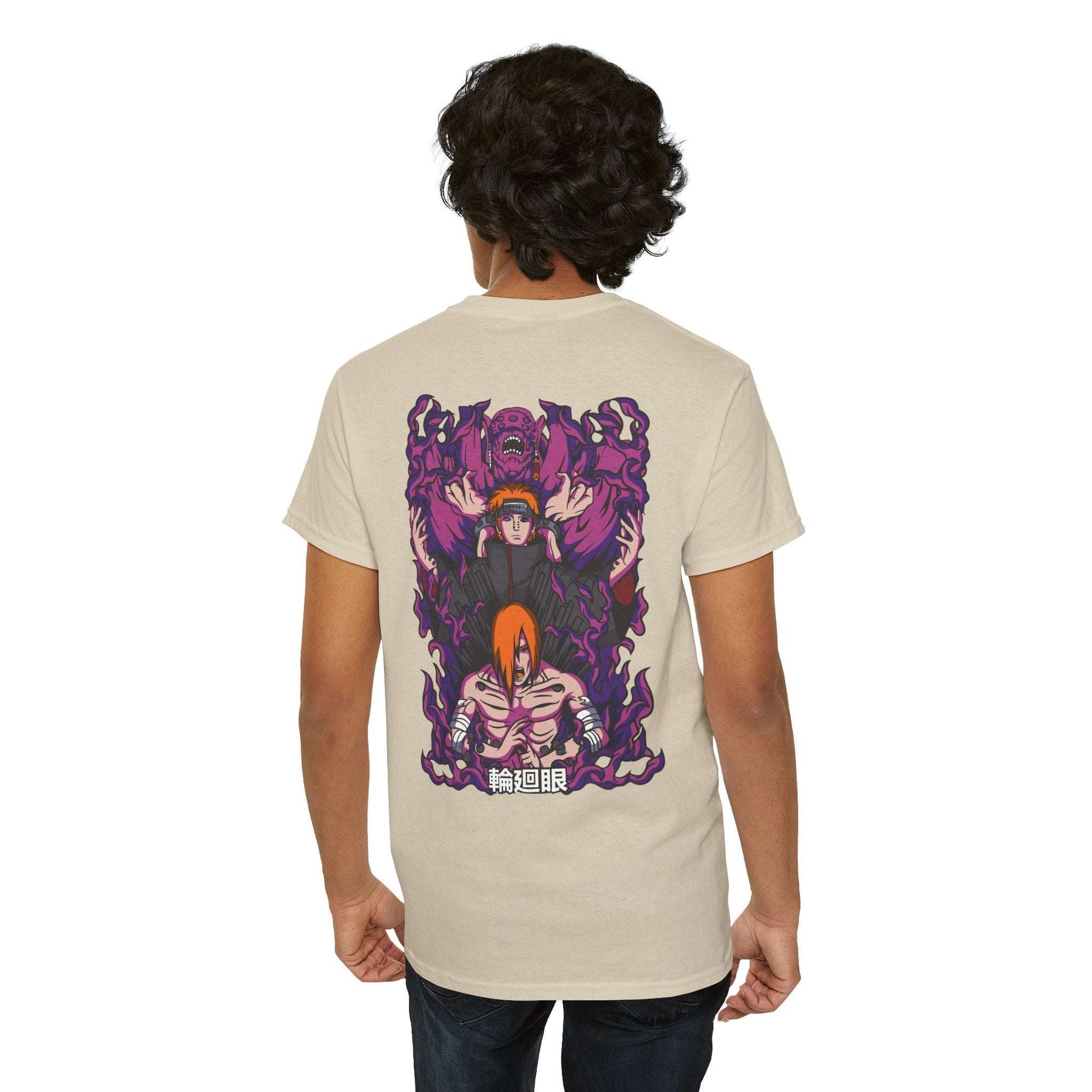 Anime Demon Trio Graphic Tee — Back Print with Small Front Logo Maklenn Anime Demon Trio Graphic Tee — Back Print with Small Front Logo T-Shirt Maklenn www.maklenn.com India 21.80