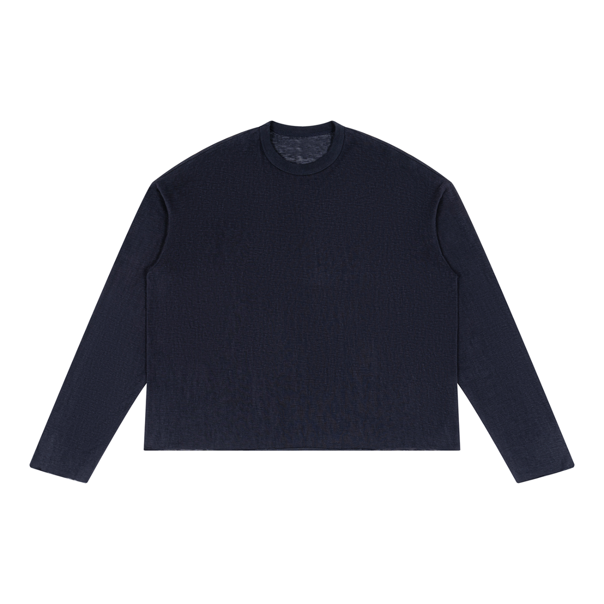 Unisex Raw Edge Long Sleeve T-Shirt