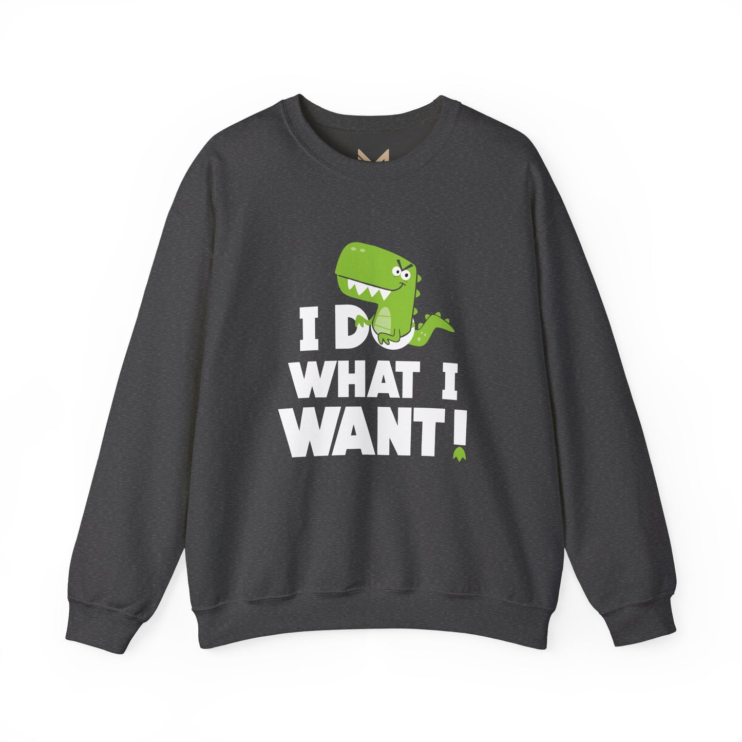 Dinosaur Quote Sweatshirt, Funny Crewneck, Gifts for Kids & Teens, Birthday or Holiday Apparel, Cute Graphic Sweater Printify