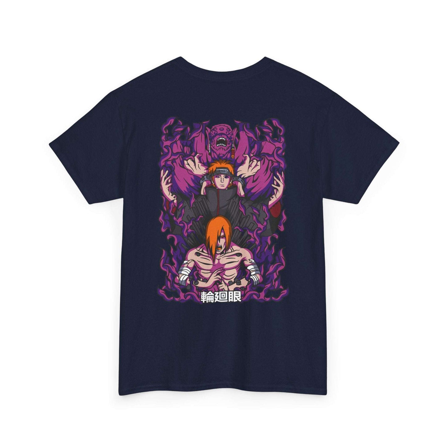 Anime Demon Trio Graphic Tee — Back Print with Small Front Logo Maklenn Anime Demon Trio Graphic Tee — Back Print with Small Front Logo T-Shirt Maklenn www.maklenn.com India 21.80