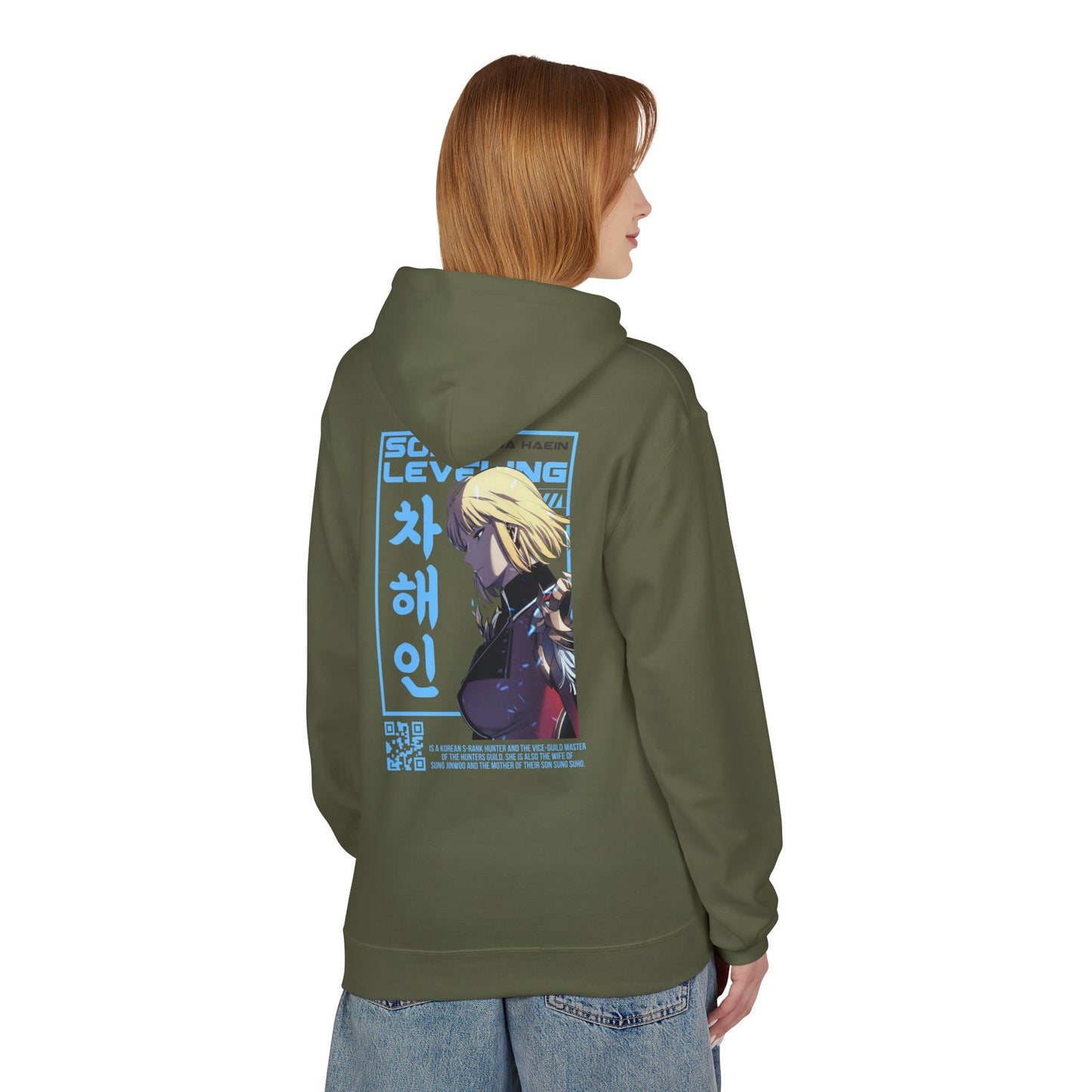 Hoodie — Solo Leveling Anime Graphic Pullover (Korean Text)
