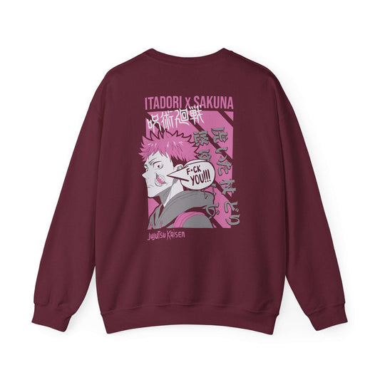 Jujutsu Kaisen Itadori x Sukuna Crewneck Sweatshirt — Anime Graphic Pullover Maklenn Jujutsu Kaisen Itadori x Sukuna Crewneck Sweatshirt — Anime Graphic Pullover Sweatshirt Maklenn www.maklenn.com India 32.23