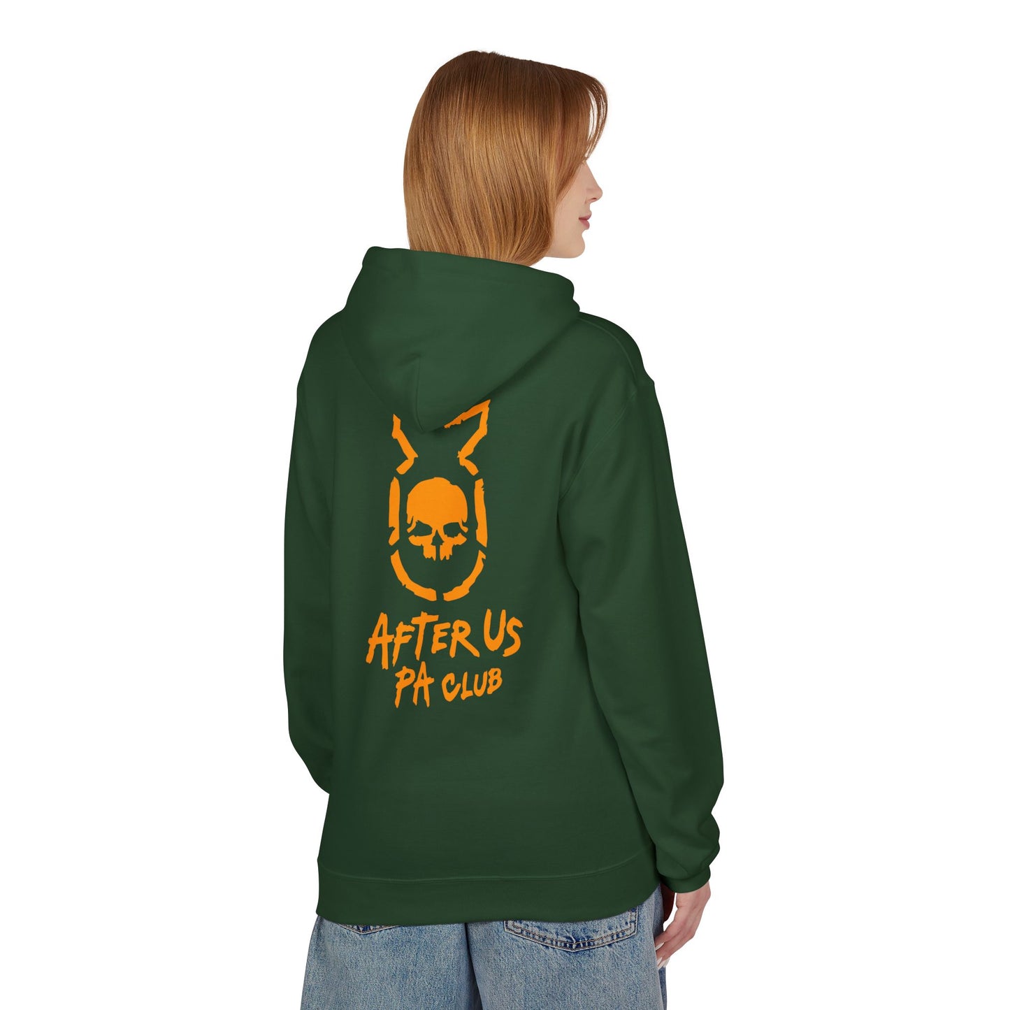 Edgy Unisex Fleece Hoodie - After Us PA Club, Casual Streetwear, Gift for Music Lovers, Home Lounge Wear, Unique Graphic Design Printify