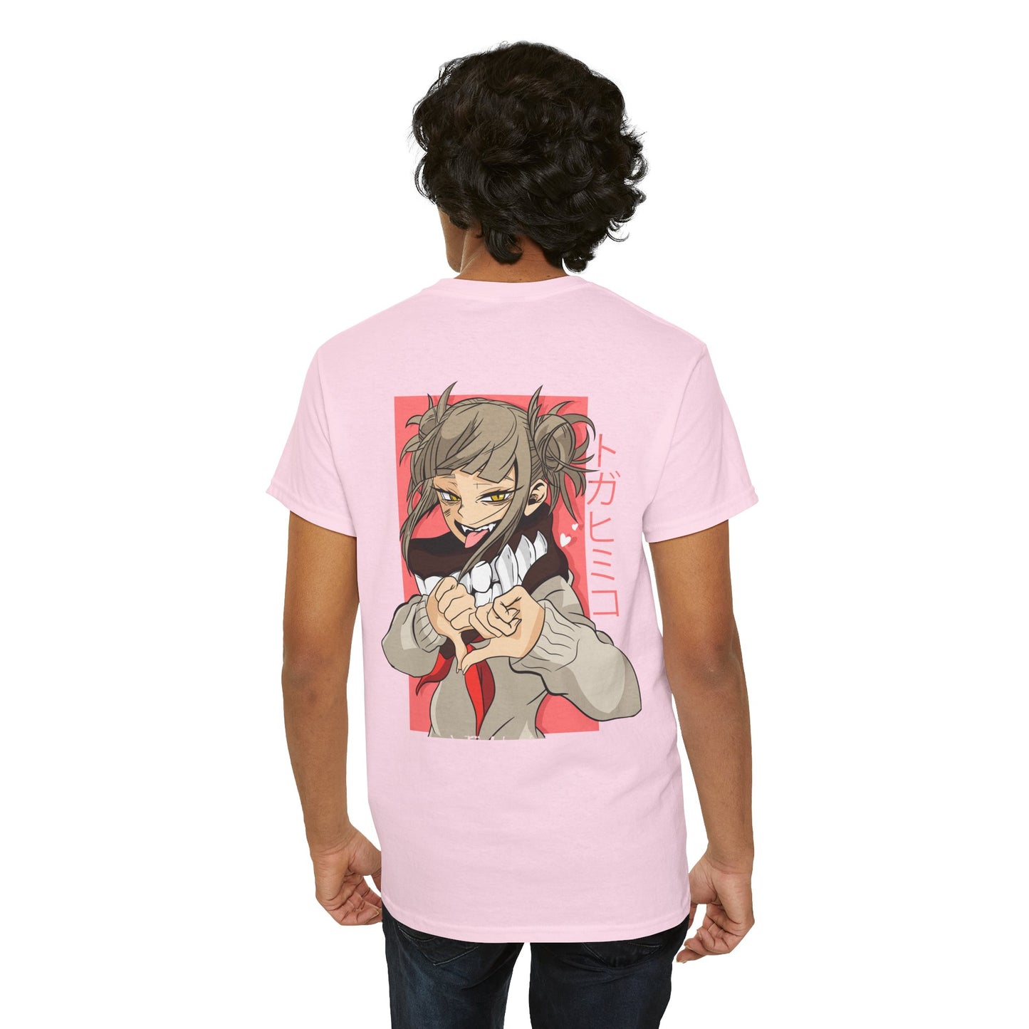 Anime Character Tee — Cute Girl Heart Gesture Graphic T-Shirt