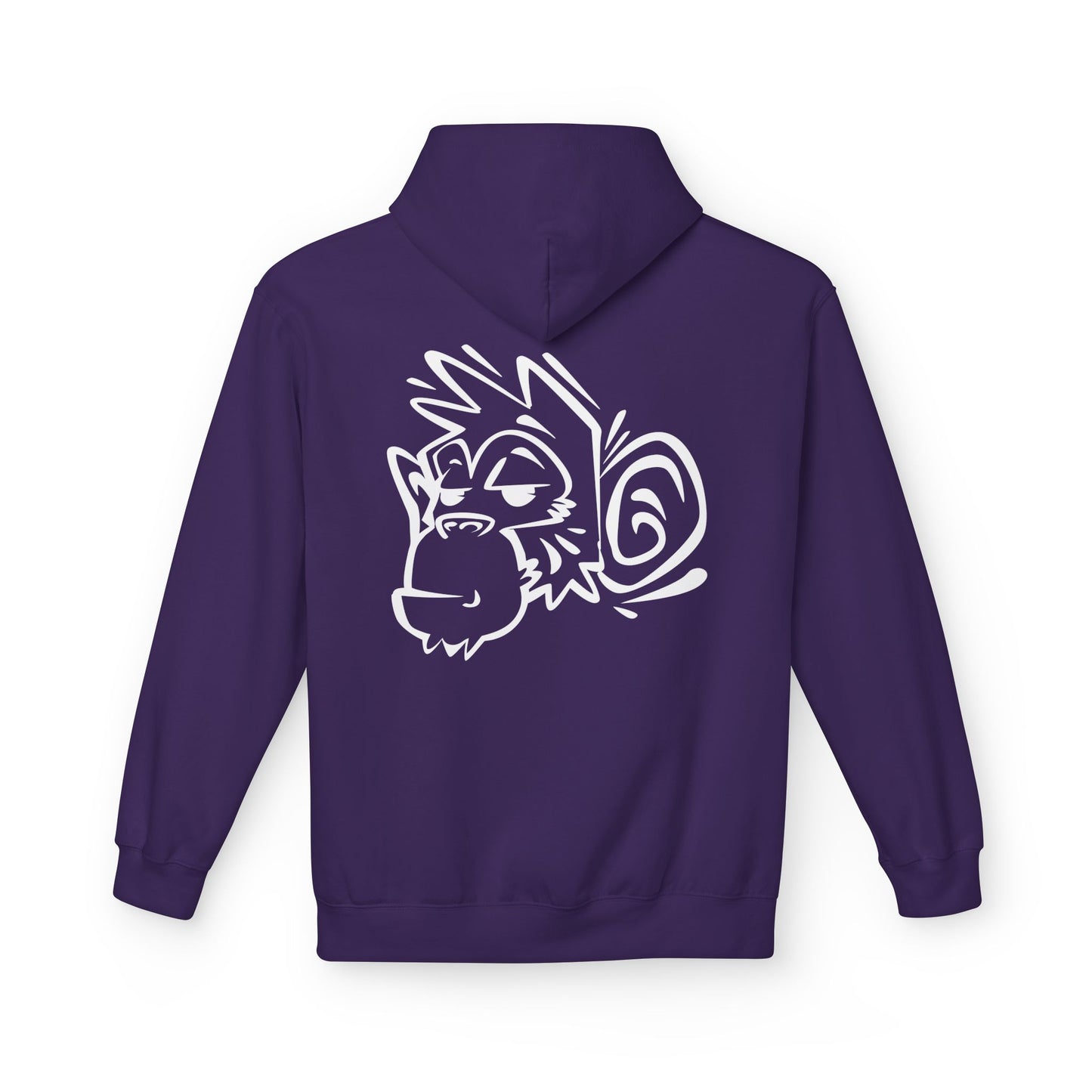 Stylish Unisex Fleece Hoodie with Unique Monkey Design - Perfect for Casual Wear, Gifts, Kids, Birthdays, and Events Printify