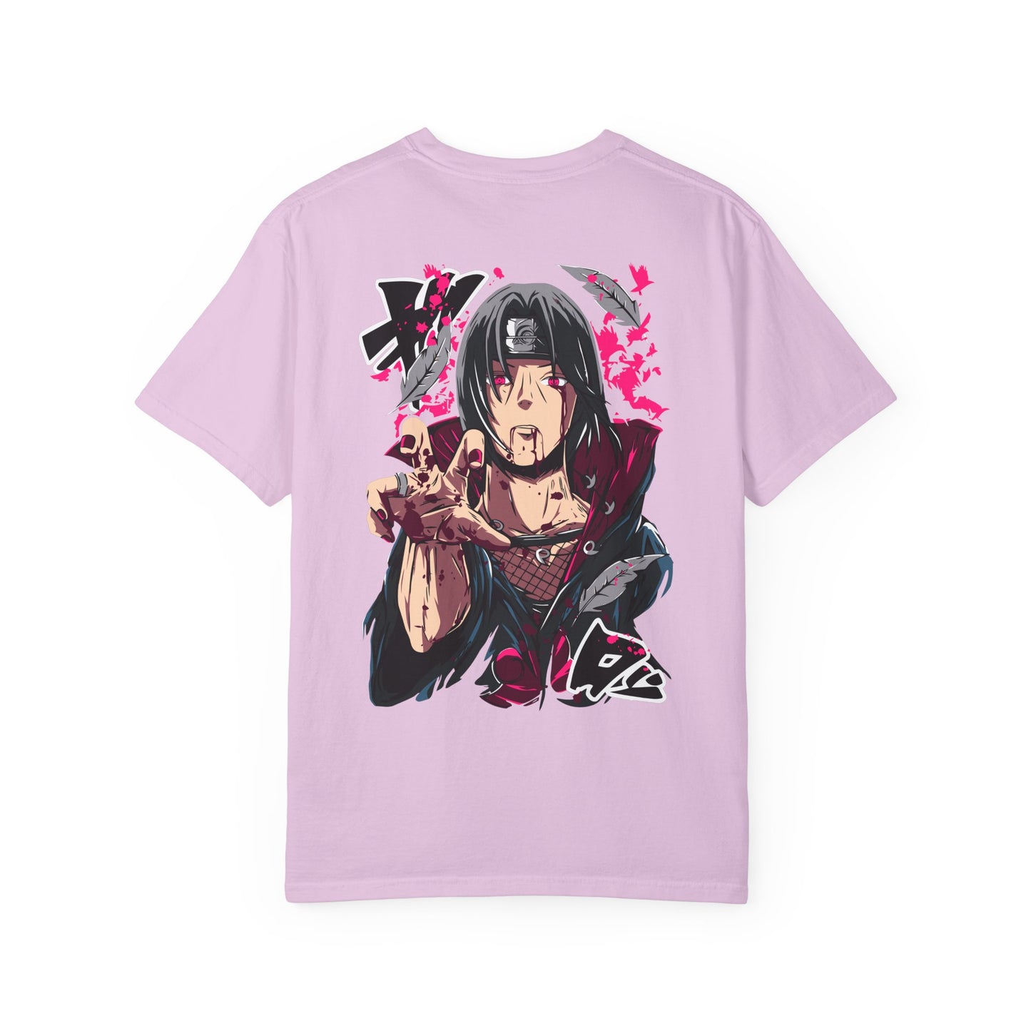 Itachi Uchiha Anime Graphic T-Shirt — Itachi Sharingan Back Print Printify