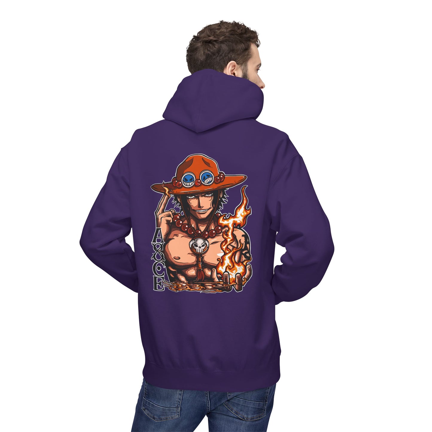 Ace Flame Hoodie — One Piece Anime Pullover