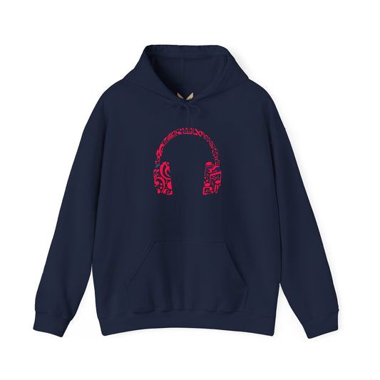 Music Vibes Unisex Hoodie - Cozy Sweatshirt for Music Lovers, Gift for Musicians, Casual Wear, Festival Style, Headphones Design Printify