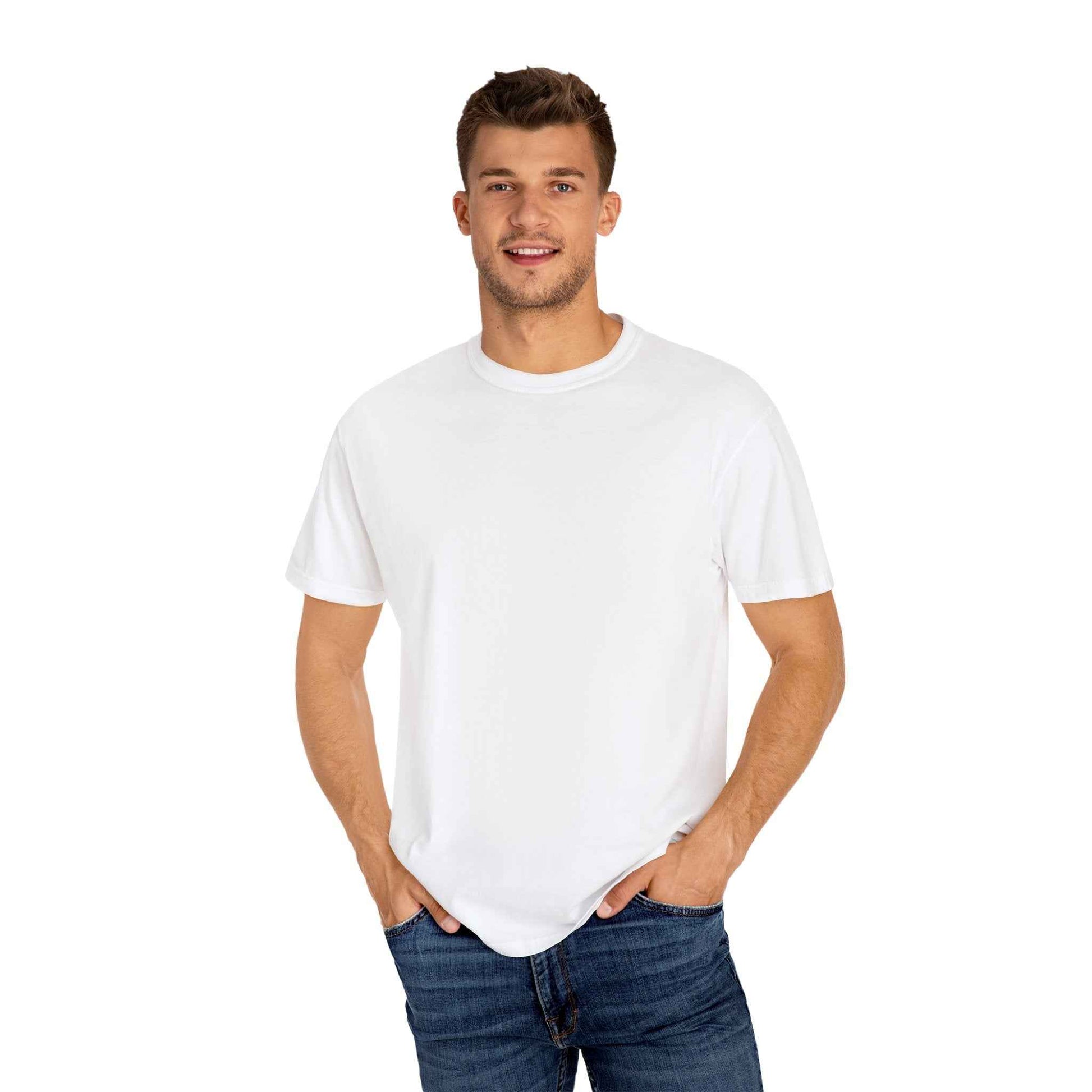 Artistic Garment-Dyed T-Shirt, Unisex Graphic Tee, Unique Casual Wear, Statement Top, Gift for Art Lovers, Everyday Comfort Tee