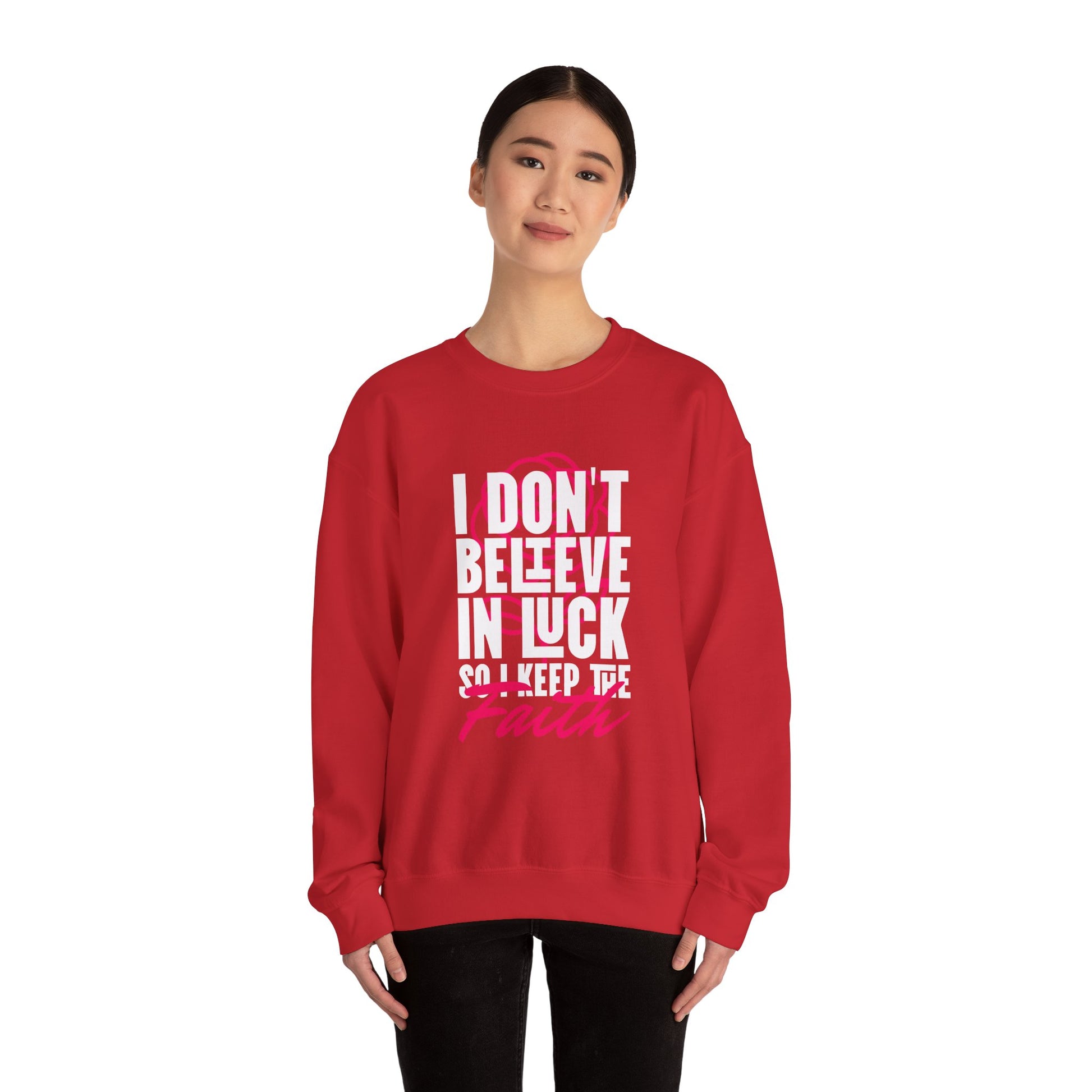 Inspirational Crewneck Sweatshirt - Motivational Apparel, Cozy Gift, Faith-Inspired Outfit, Trendy Casual Wear, Perfect for Holidays Printify