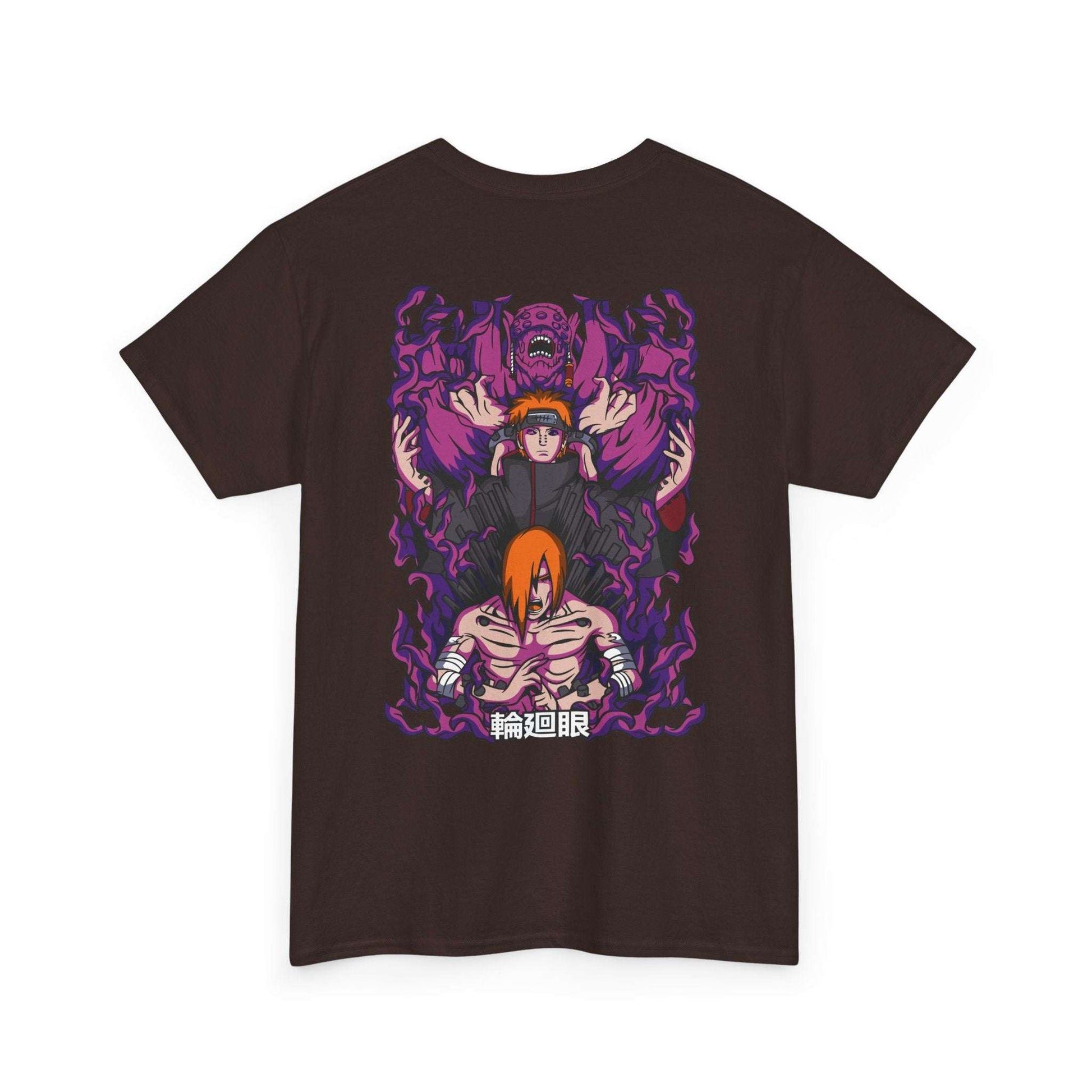 Anime Demon Trio Graphic Tee — Back Print with Small Front Logo Maklenn Anime Demon Trio Graphic Tee — Back Print with Small Front Logo T-Shirt Maklenn www.maklenn.com India 21.80