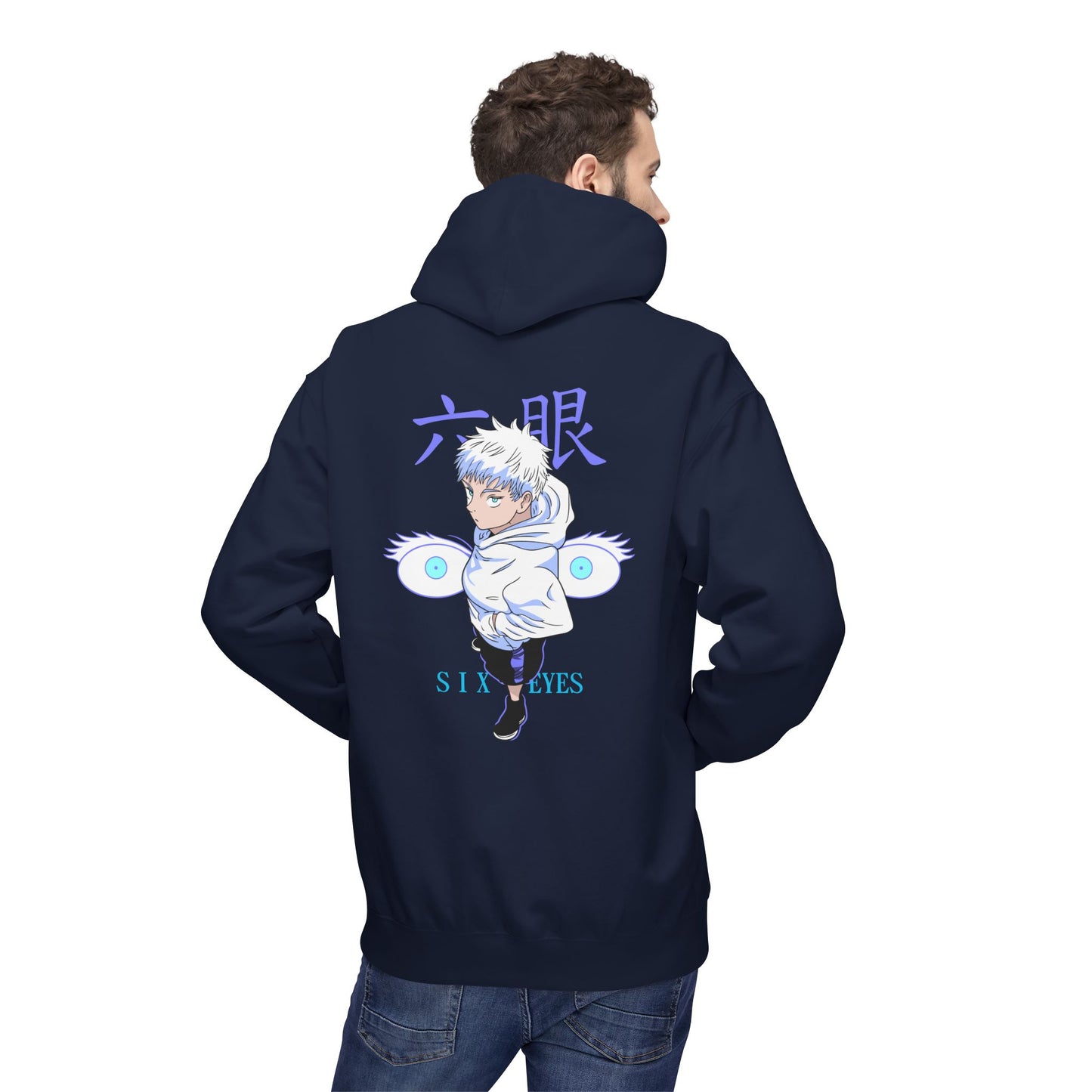Jujutsu Kaisen Satoru Gojo Hoodie — Six Eyes Graphic Anime Pullover